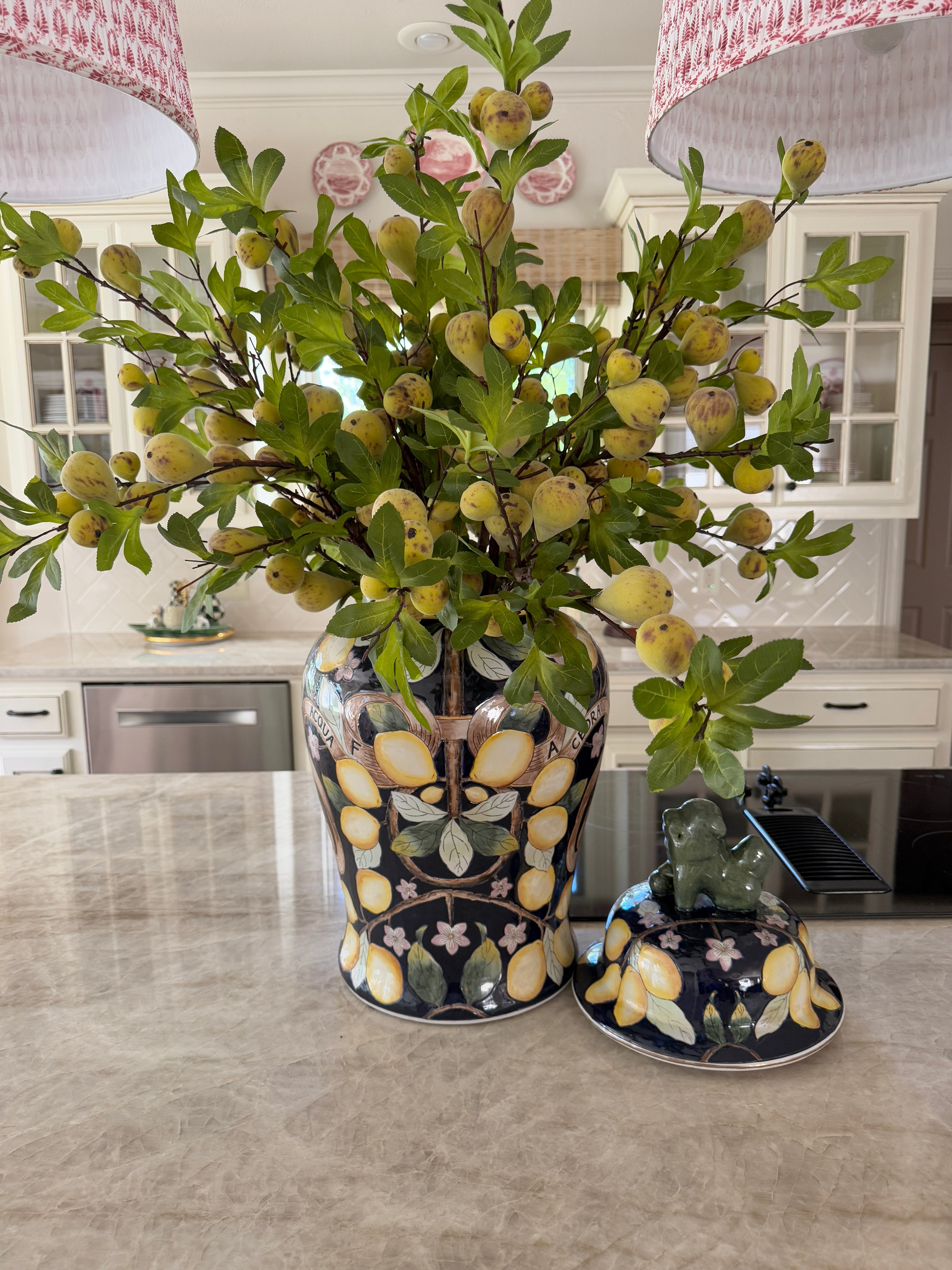 Faux botanical fig branch