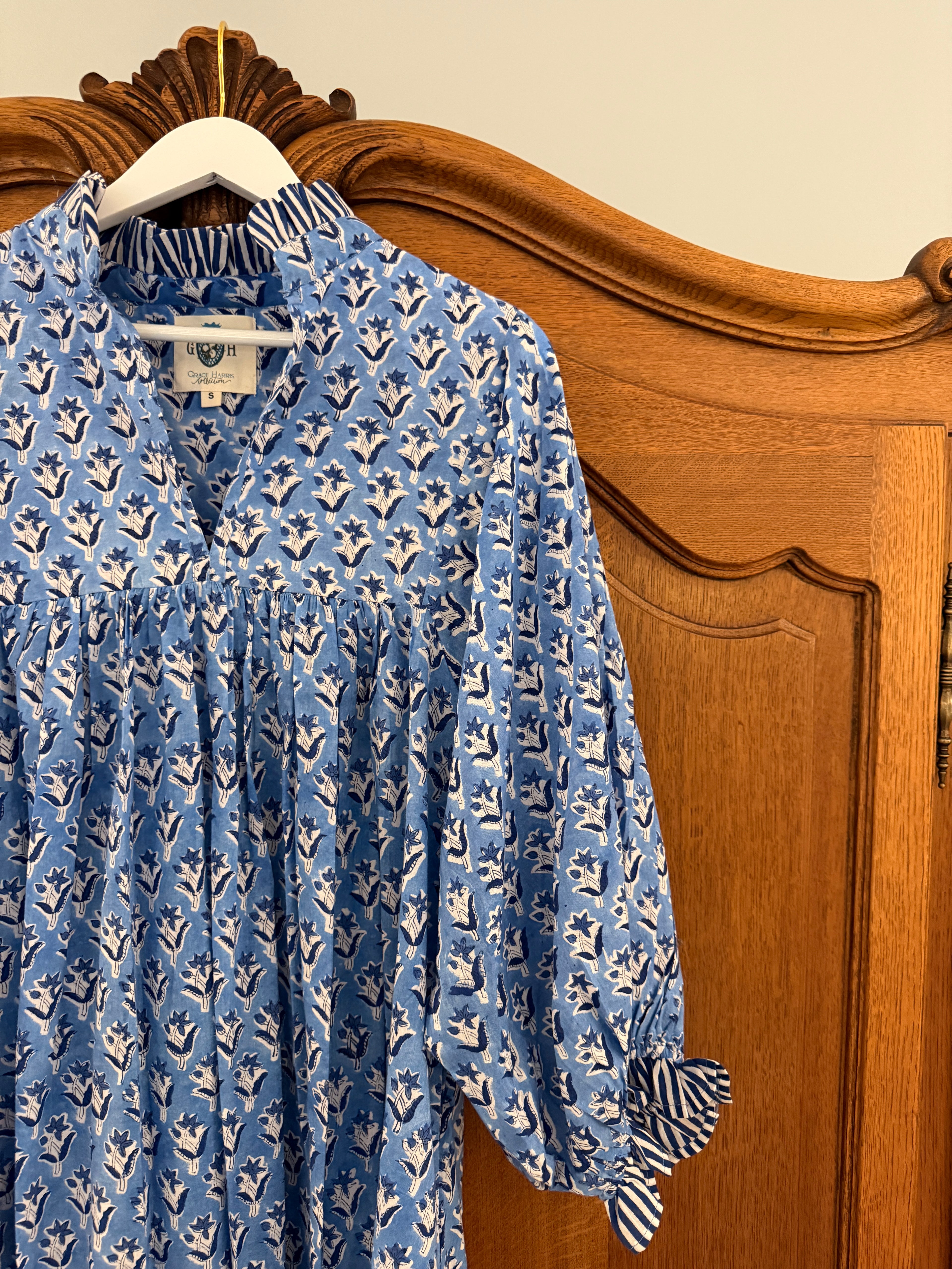 Lillie caftan maxi dress Cornflower blue