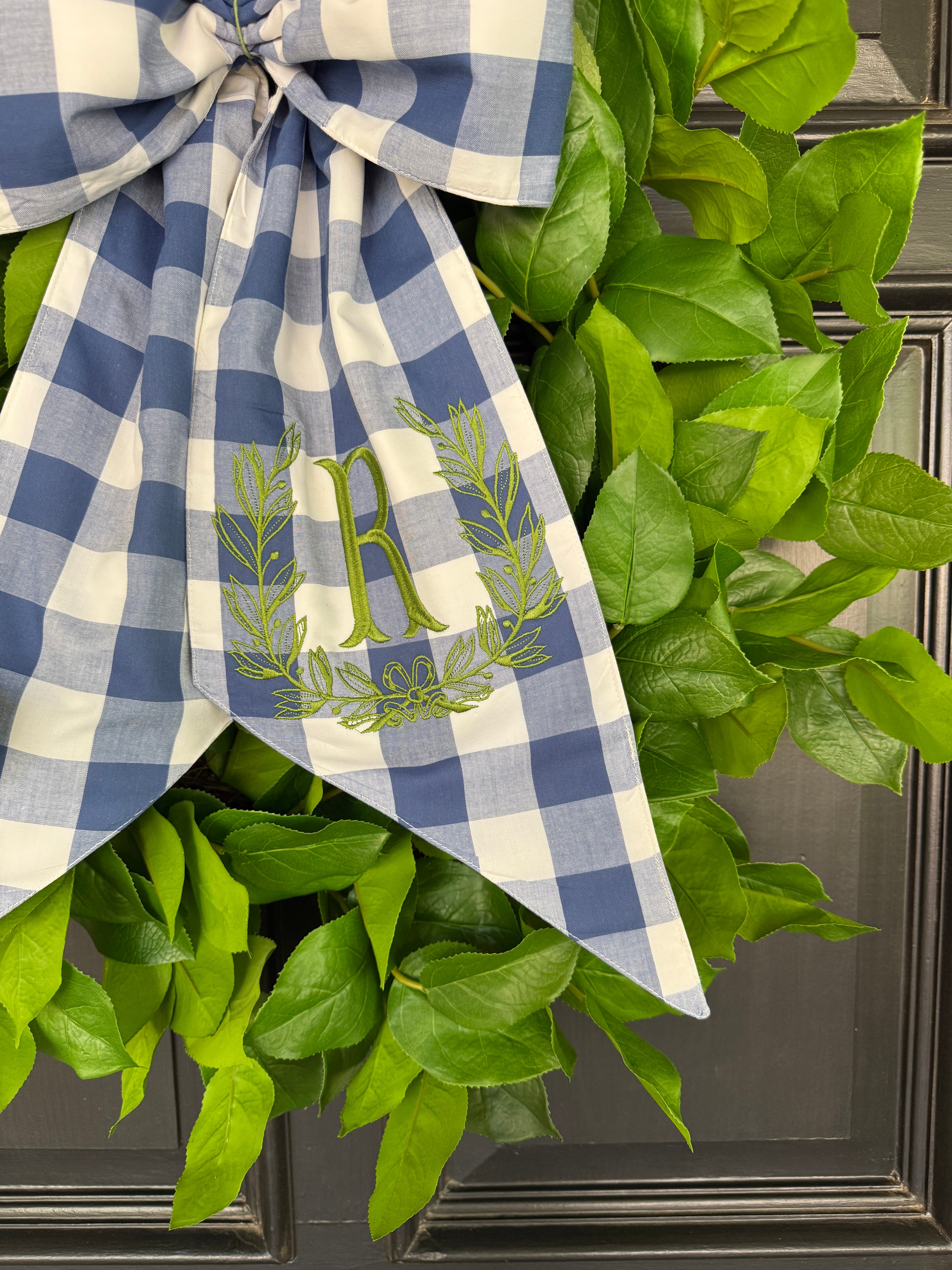 Lemon leaf wreath 28”