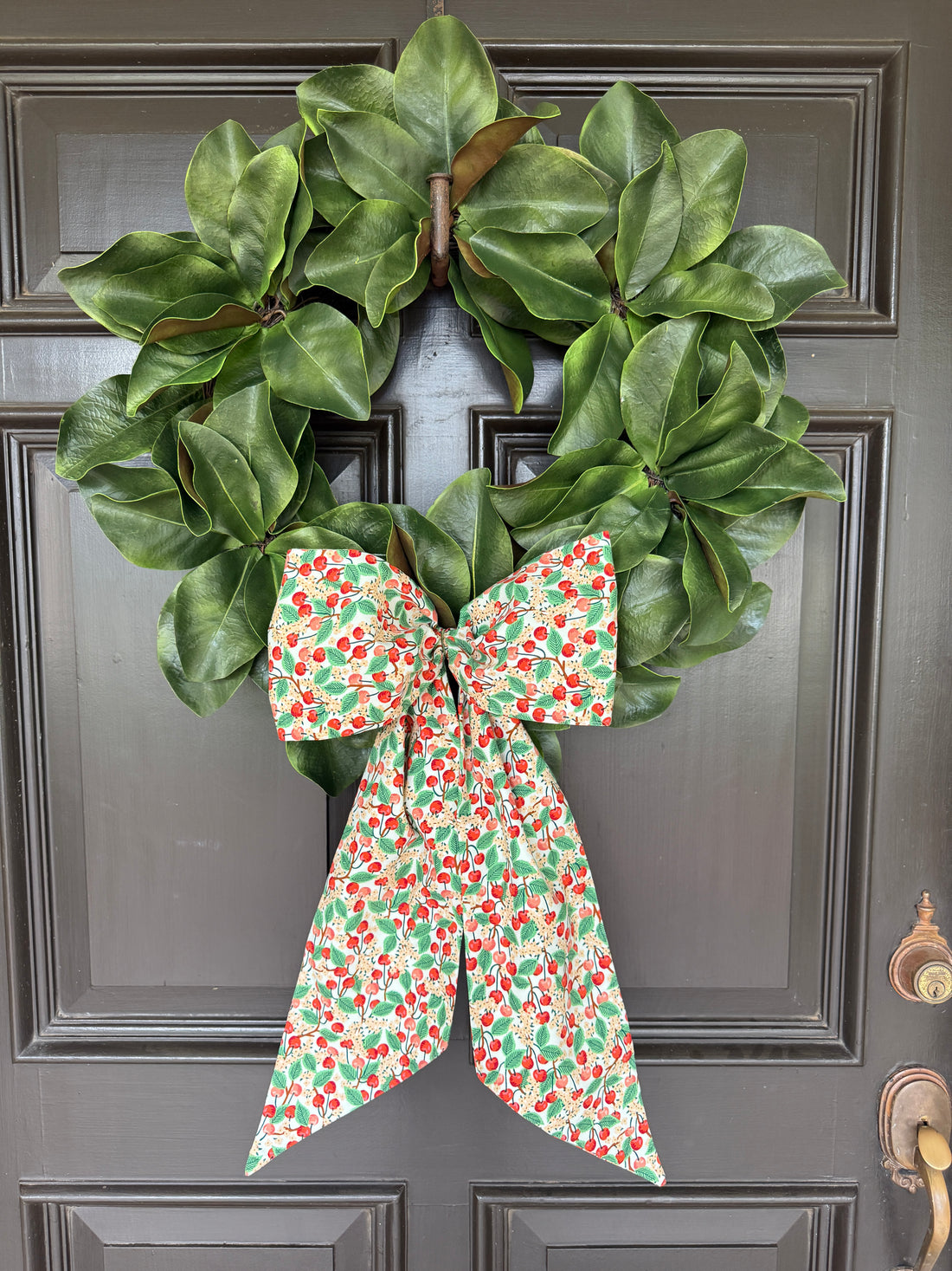 Rifle Paper Co cherry print signature wreath sash