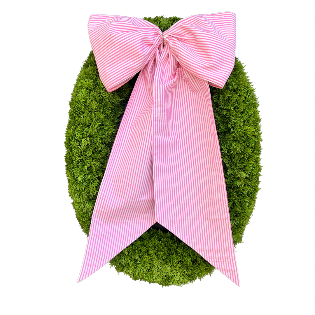 Oversized oval green wreath