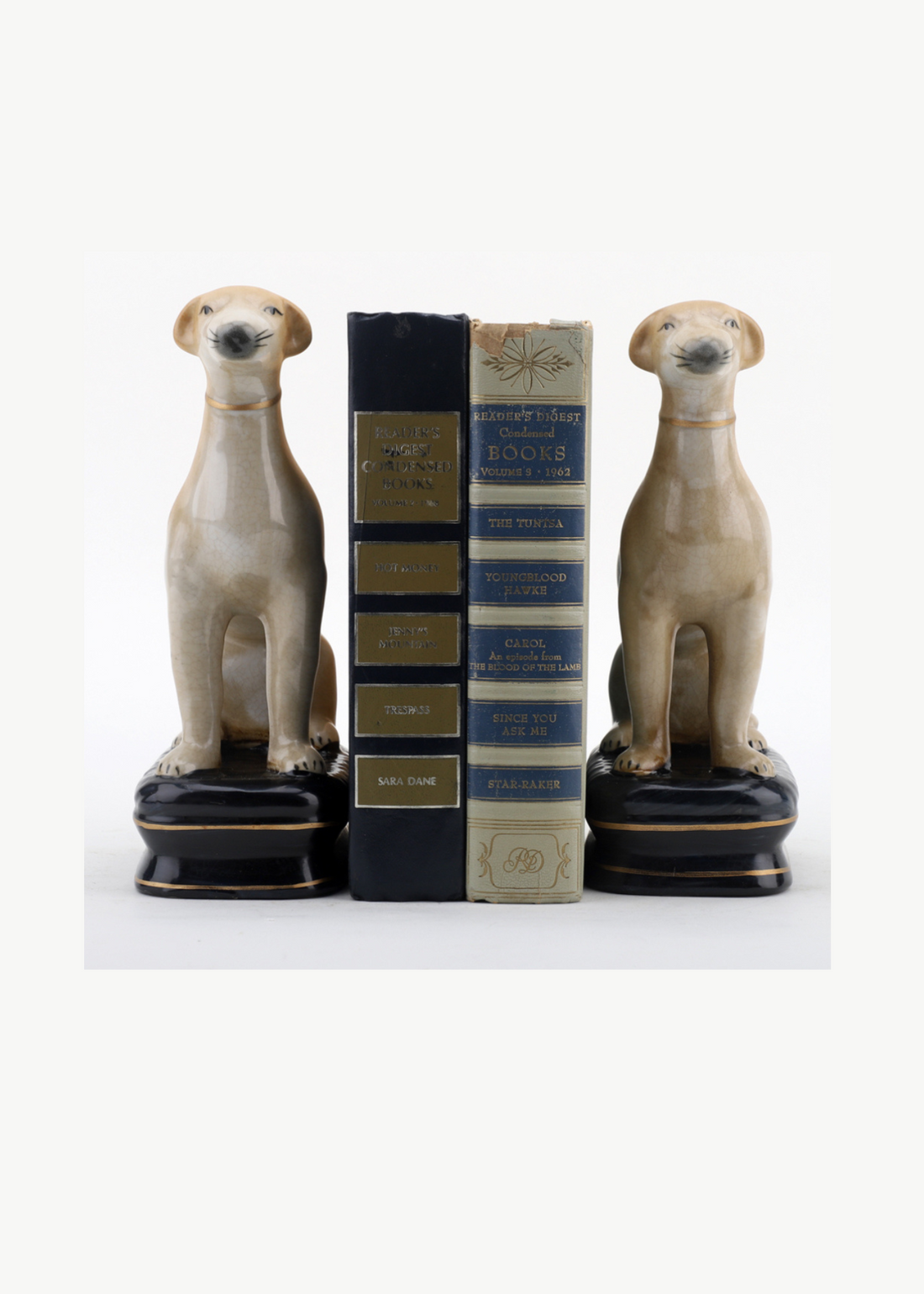 Staffordshire dog pair Whippets on cushions 8.5” tall