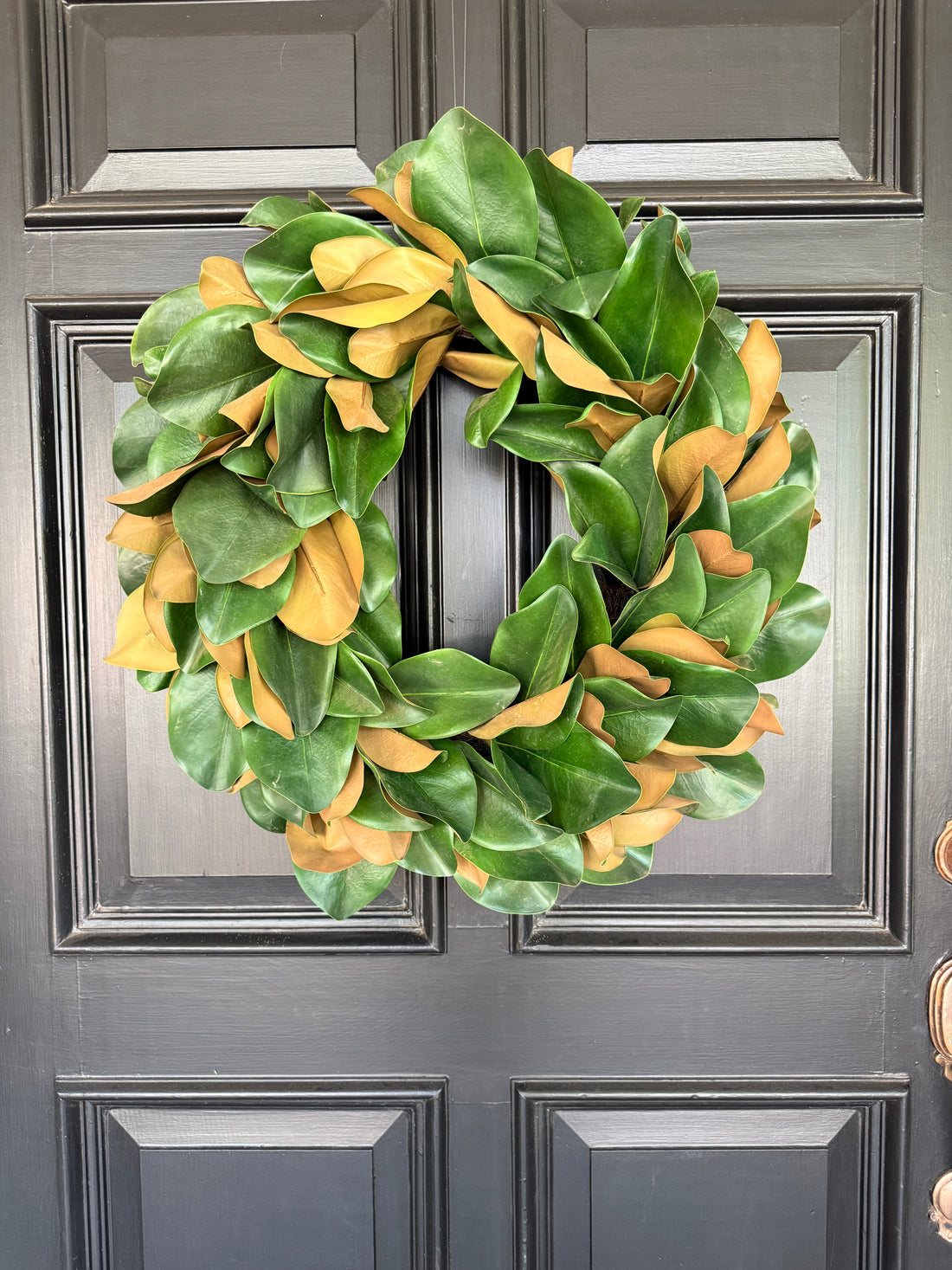 Extra large, lush 28” magnolia wreath