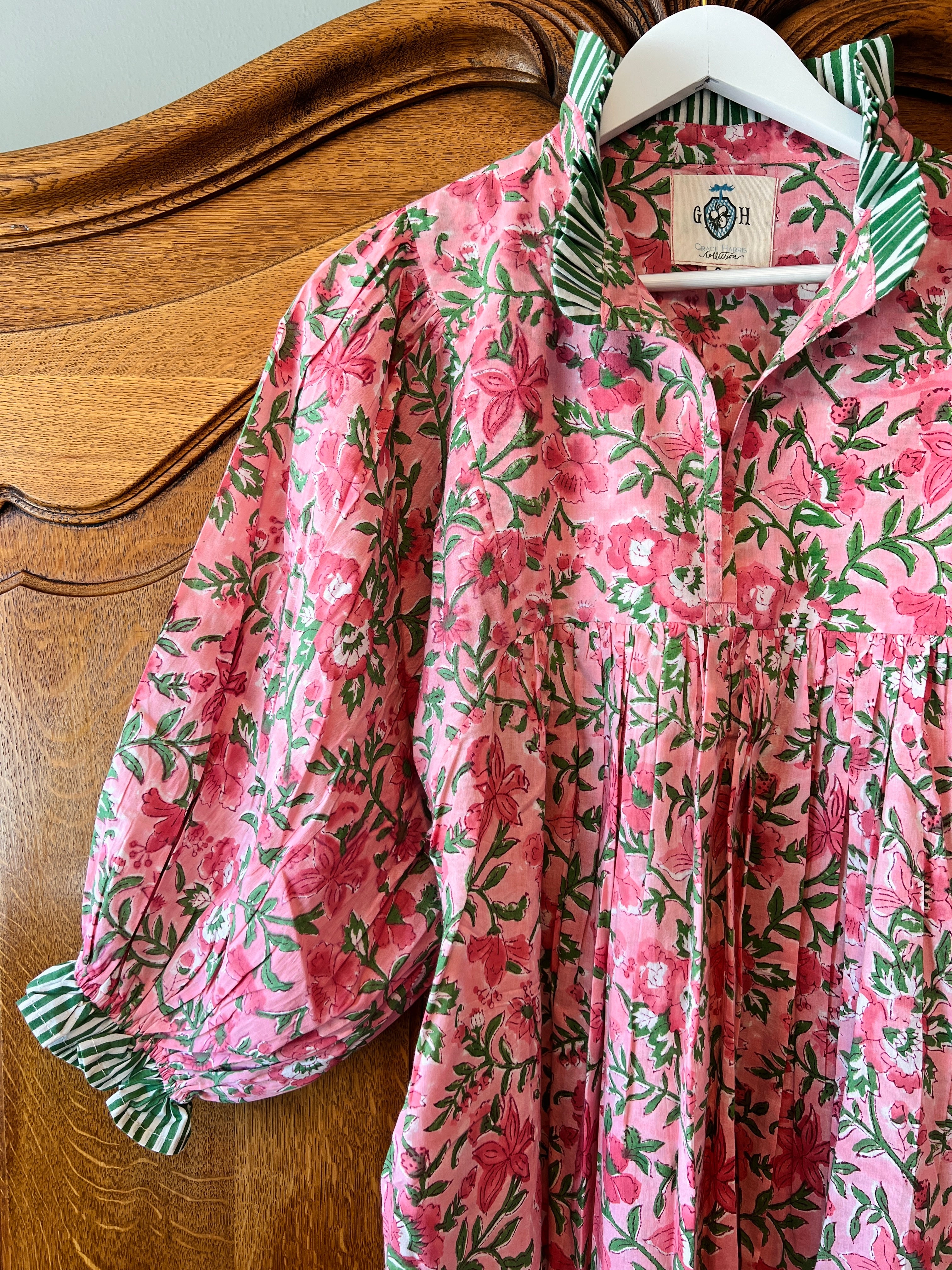 Lillie caftan maxi dress pink