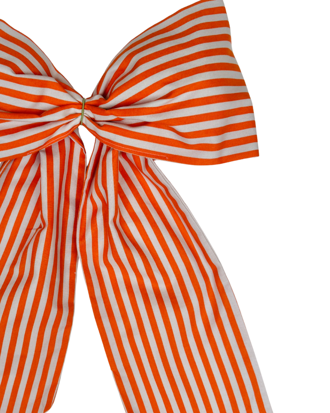 Orange striped signature wreath sash