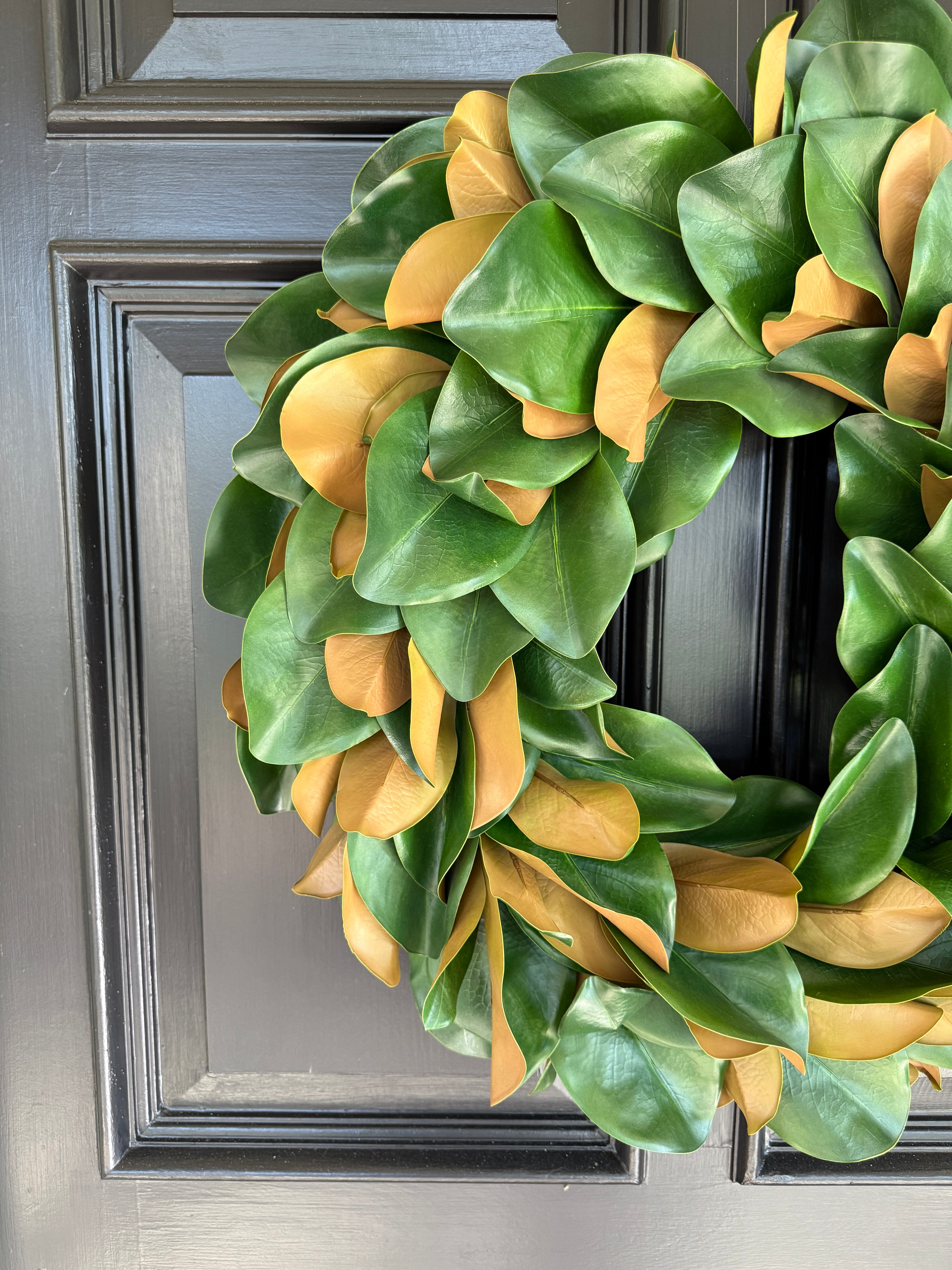 Extra large, lush 28” magnolia wreath