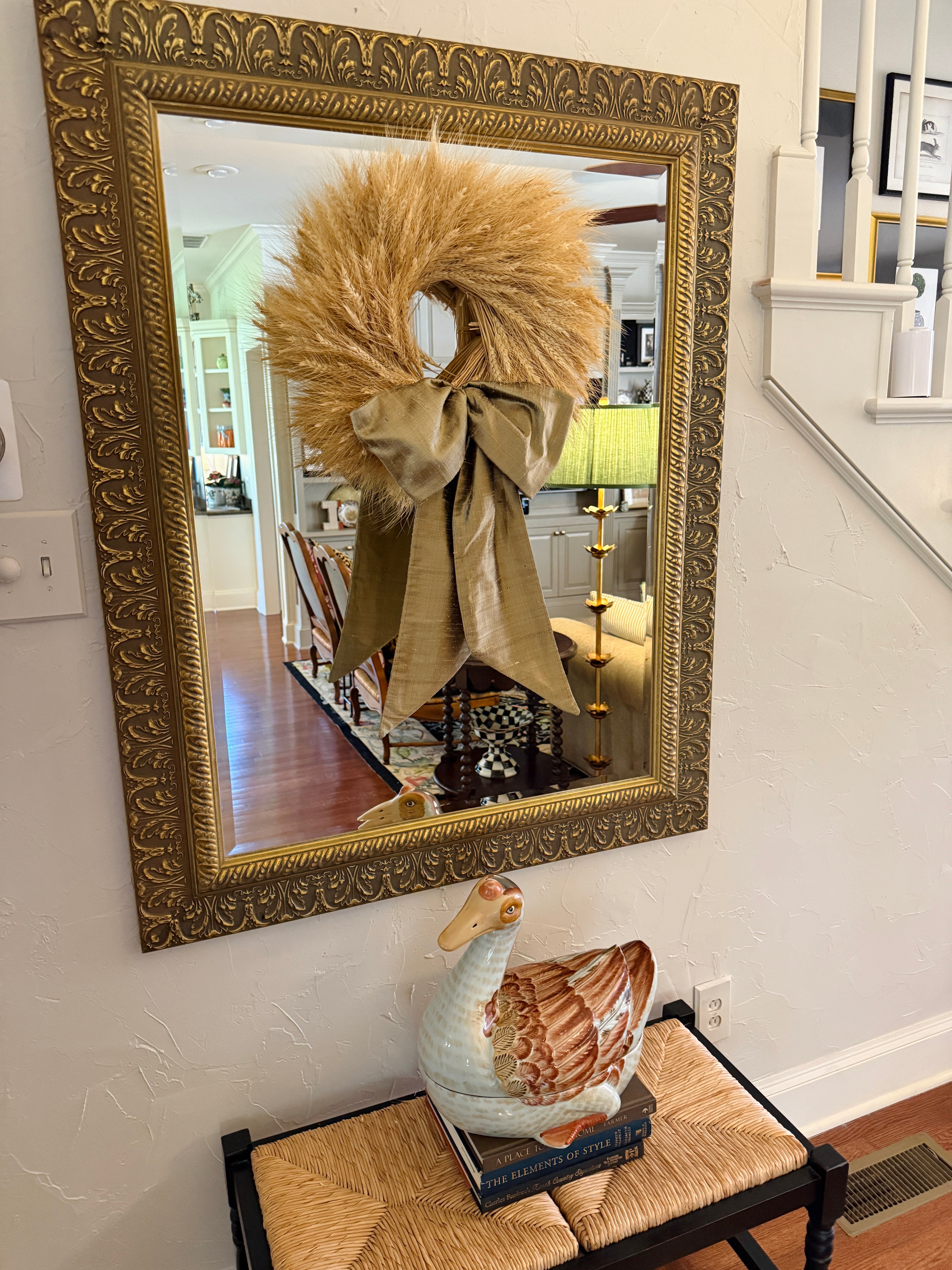 Luxe Driftwood tan 100 percent silk wreath sash