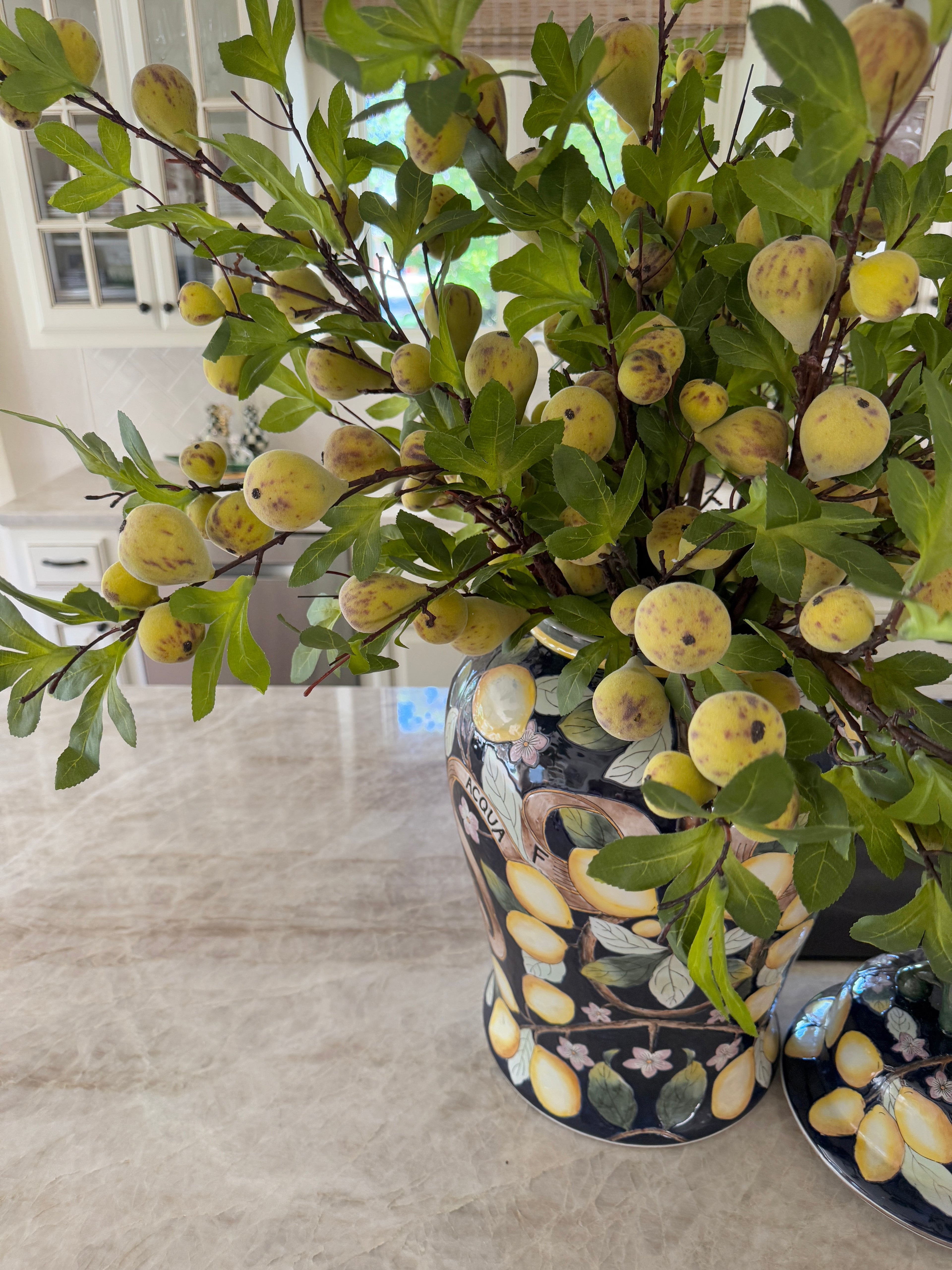 Faux botanical fig branch