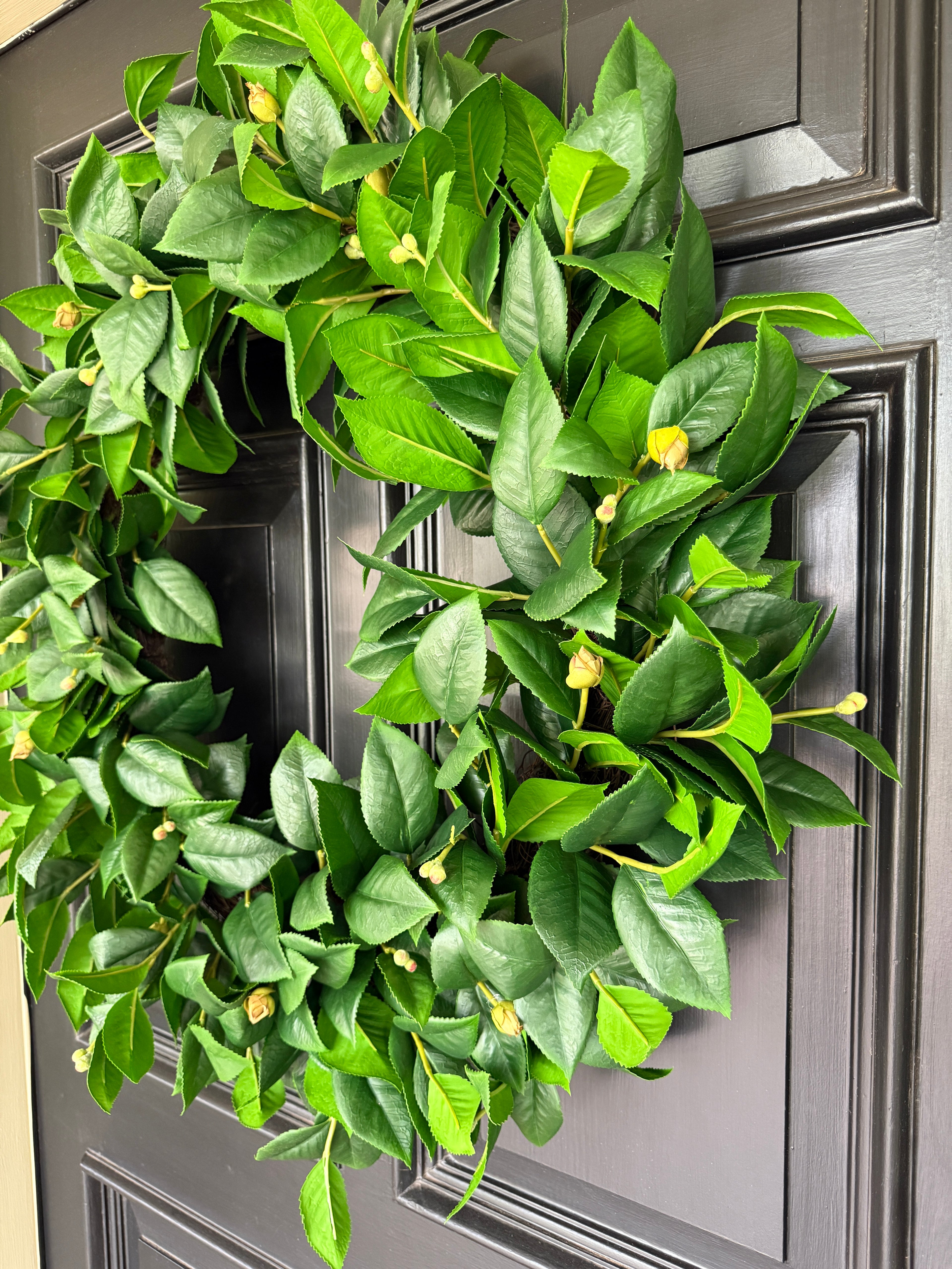 Oversized 32” Camellia wreath