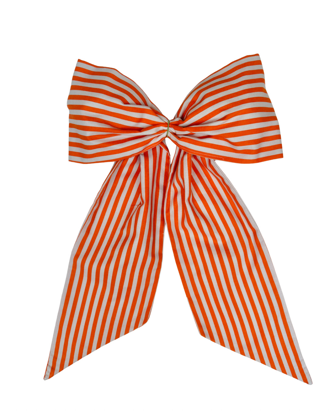Orange striped signature wreath sash