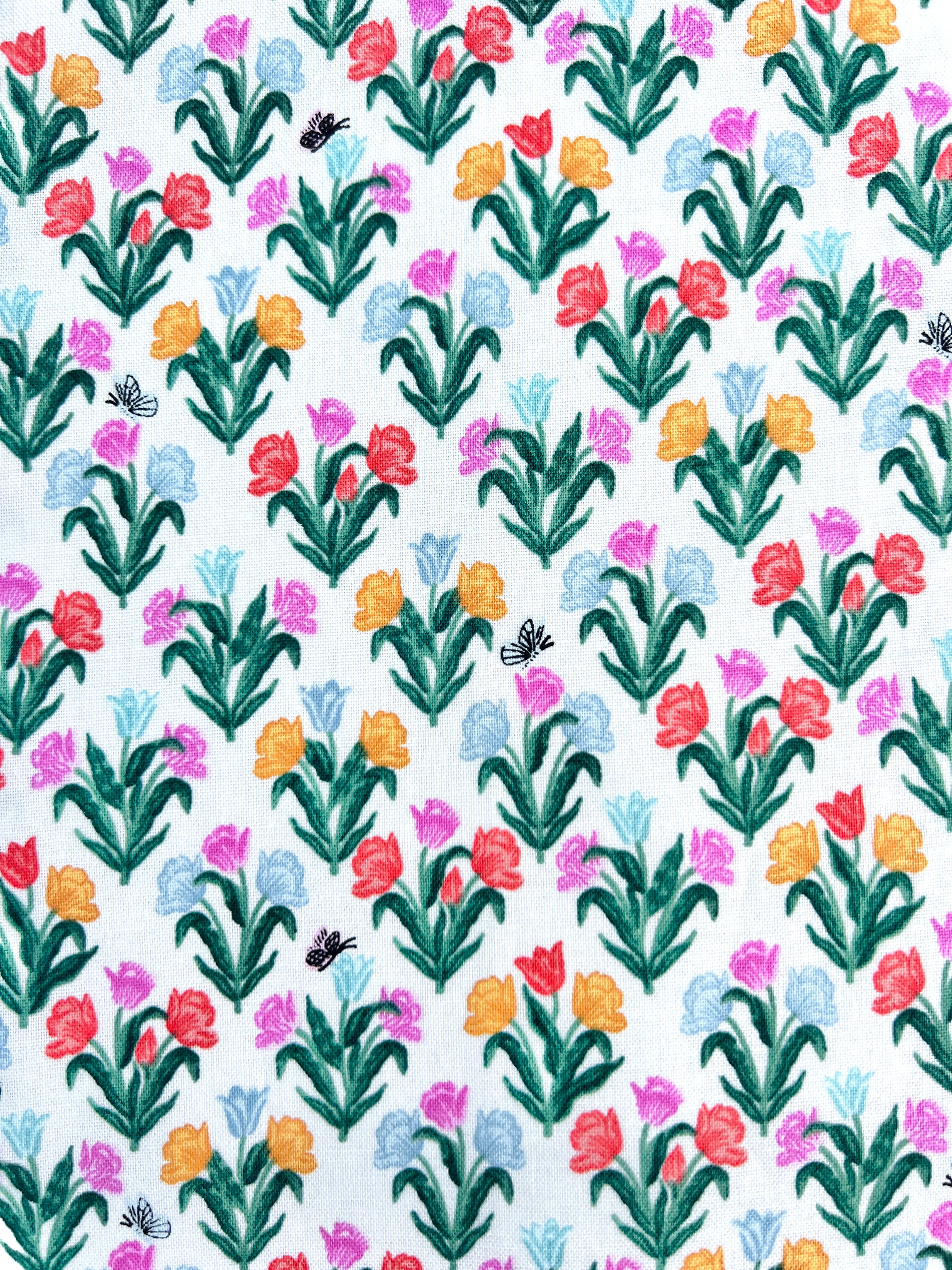 Tulip print signature wreath sash