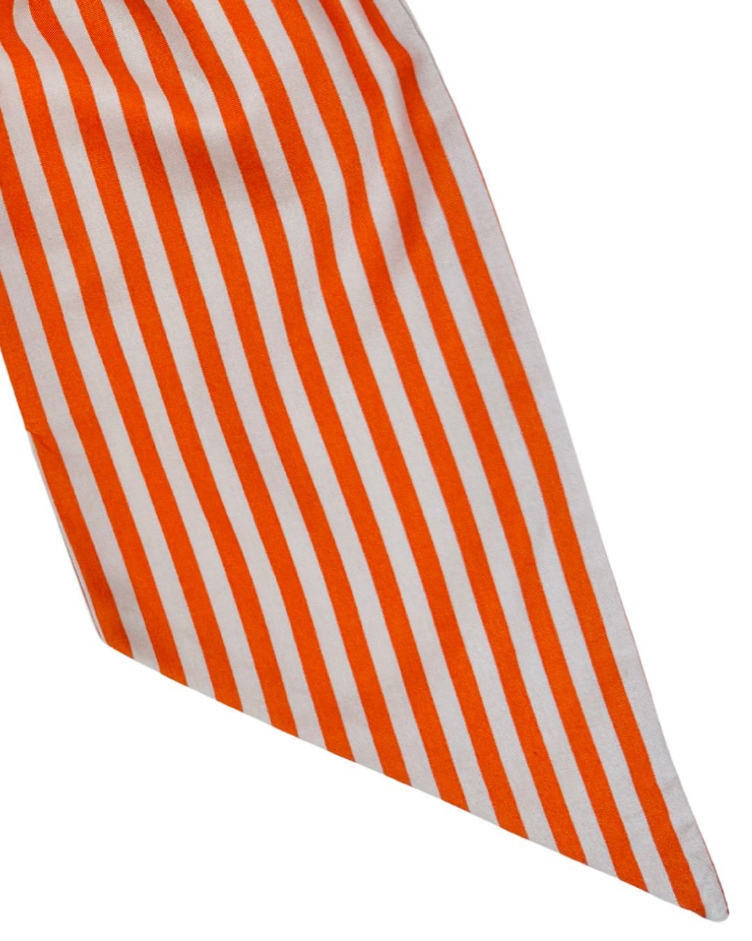 Orange striped signature wreath sash