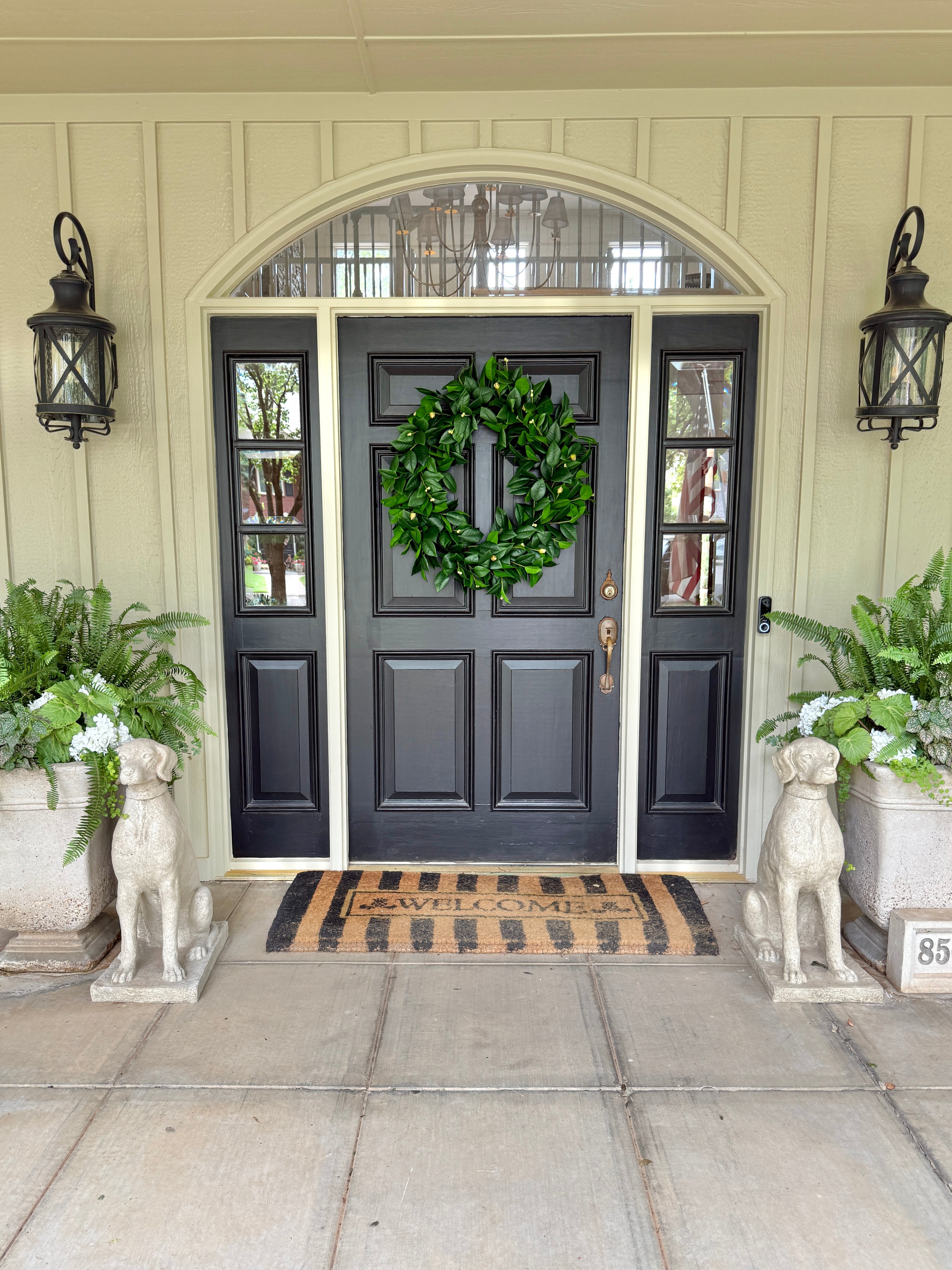 Oversized 32” Camellia wreath