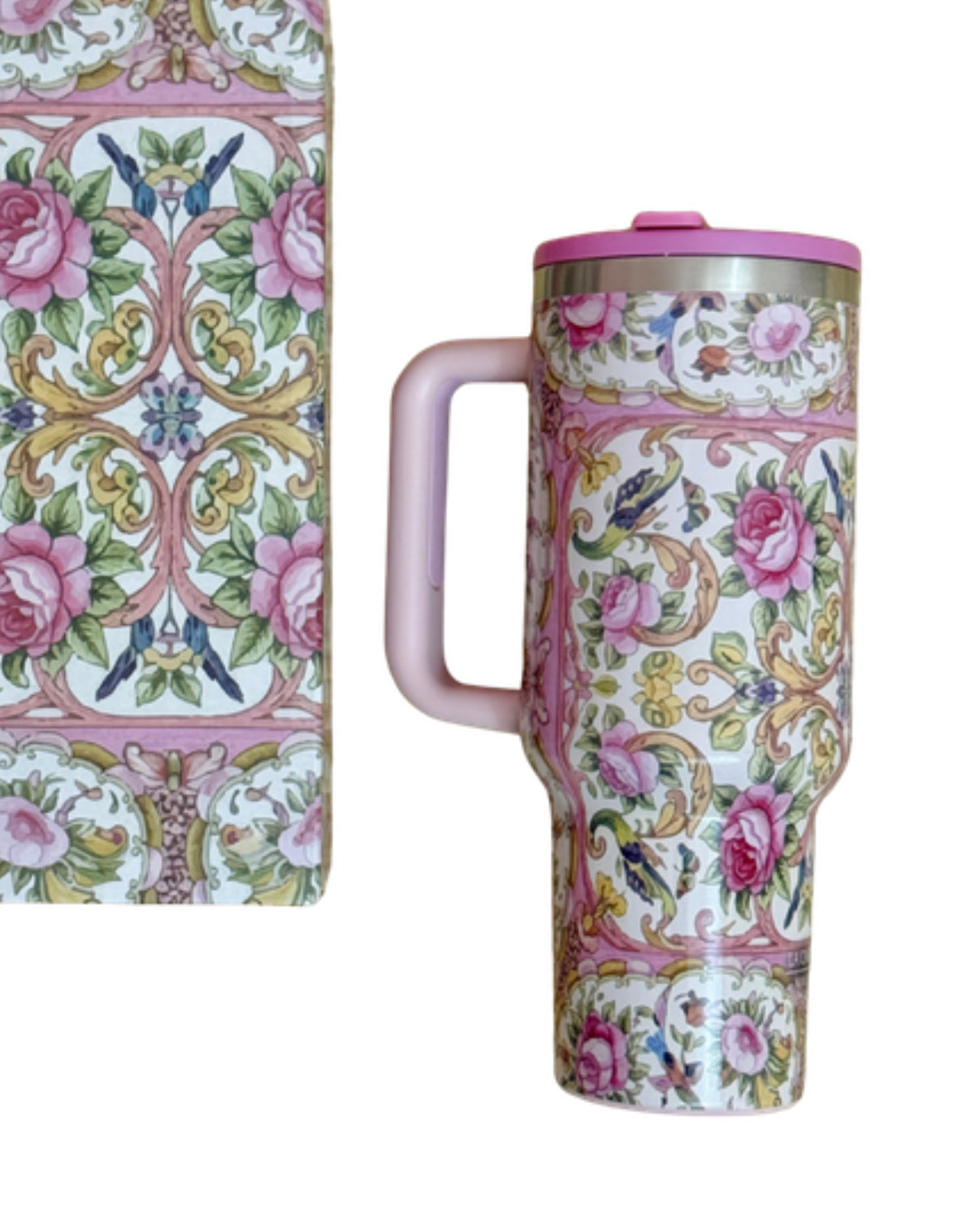 Rose Medallion insulated tumbler