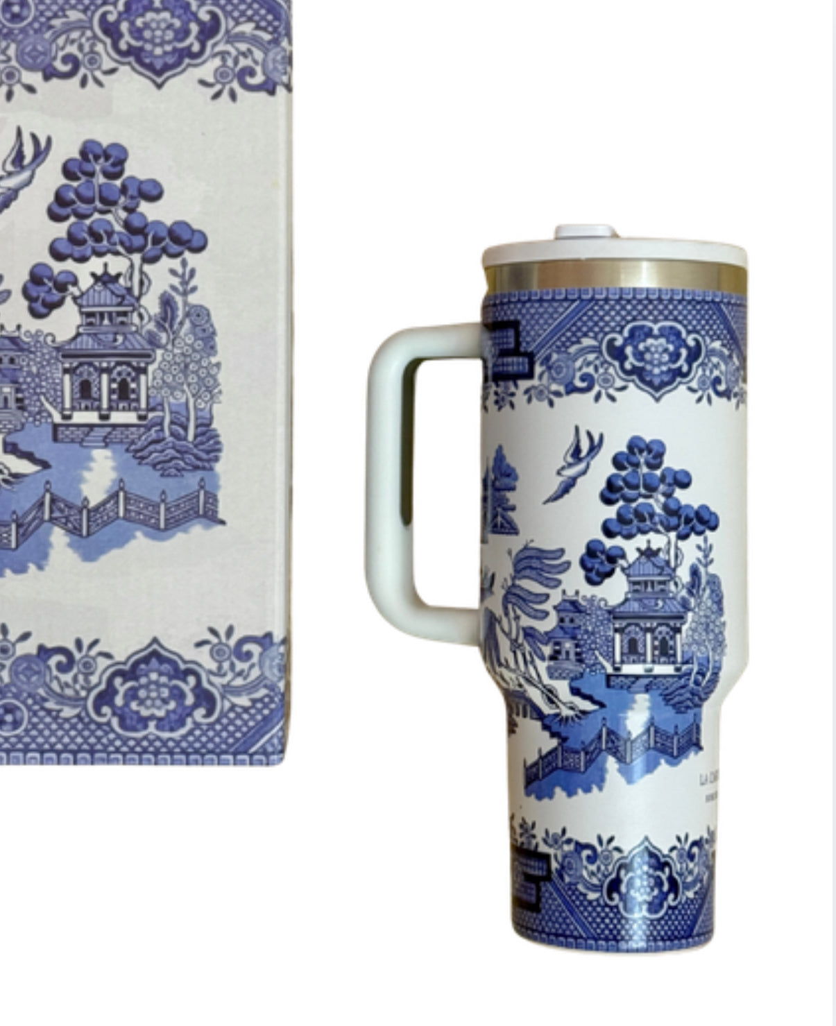 Blue willow insulated tumbler