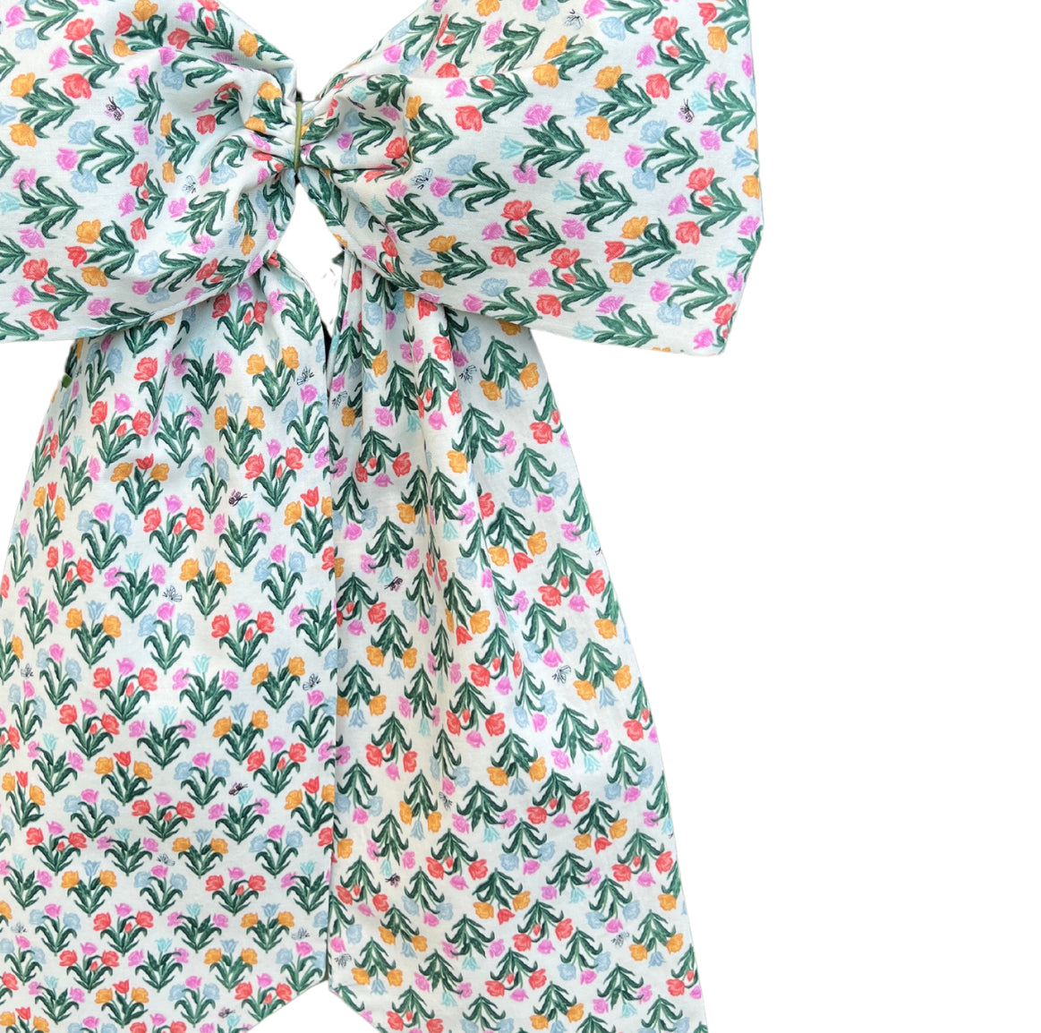 Tulip print signature wreath sash