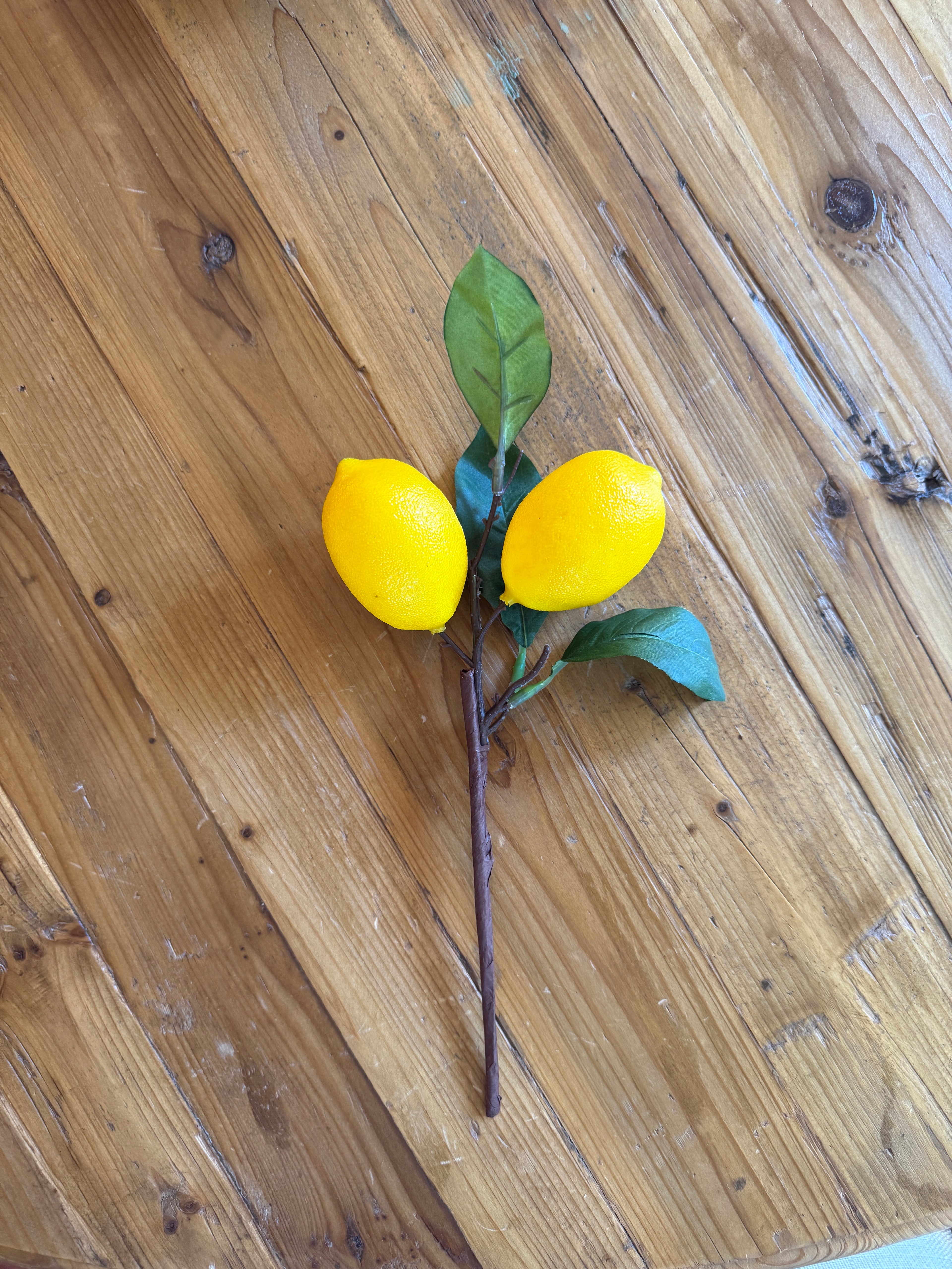 Faux lemon pick