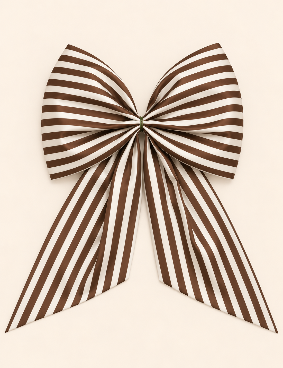 Brown and cream Fall stripe signature wreath sash monogram available