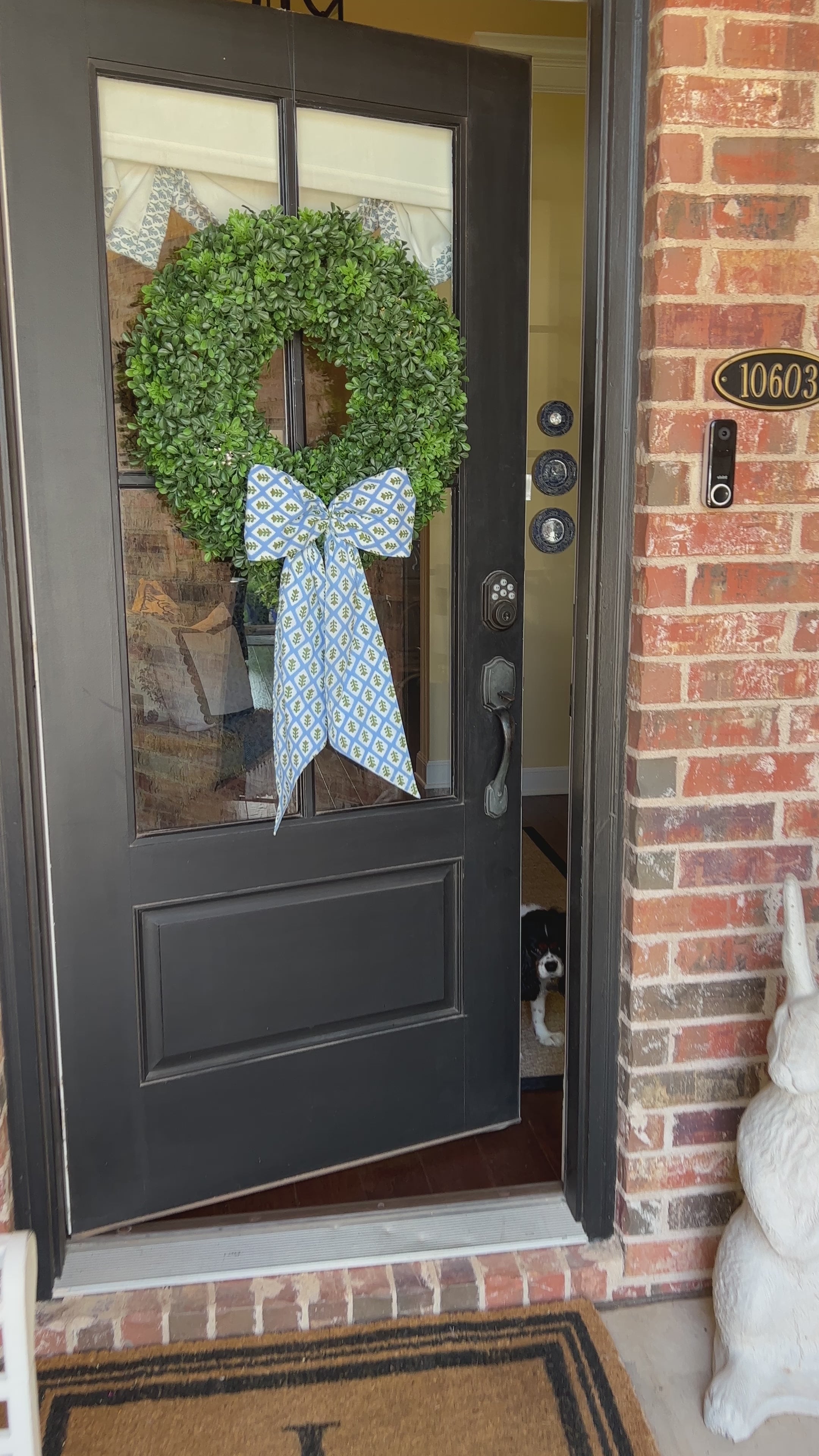 Faux boxwood wreath 22”