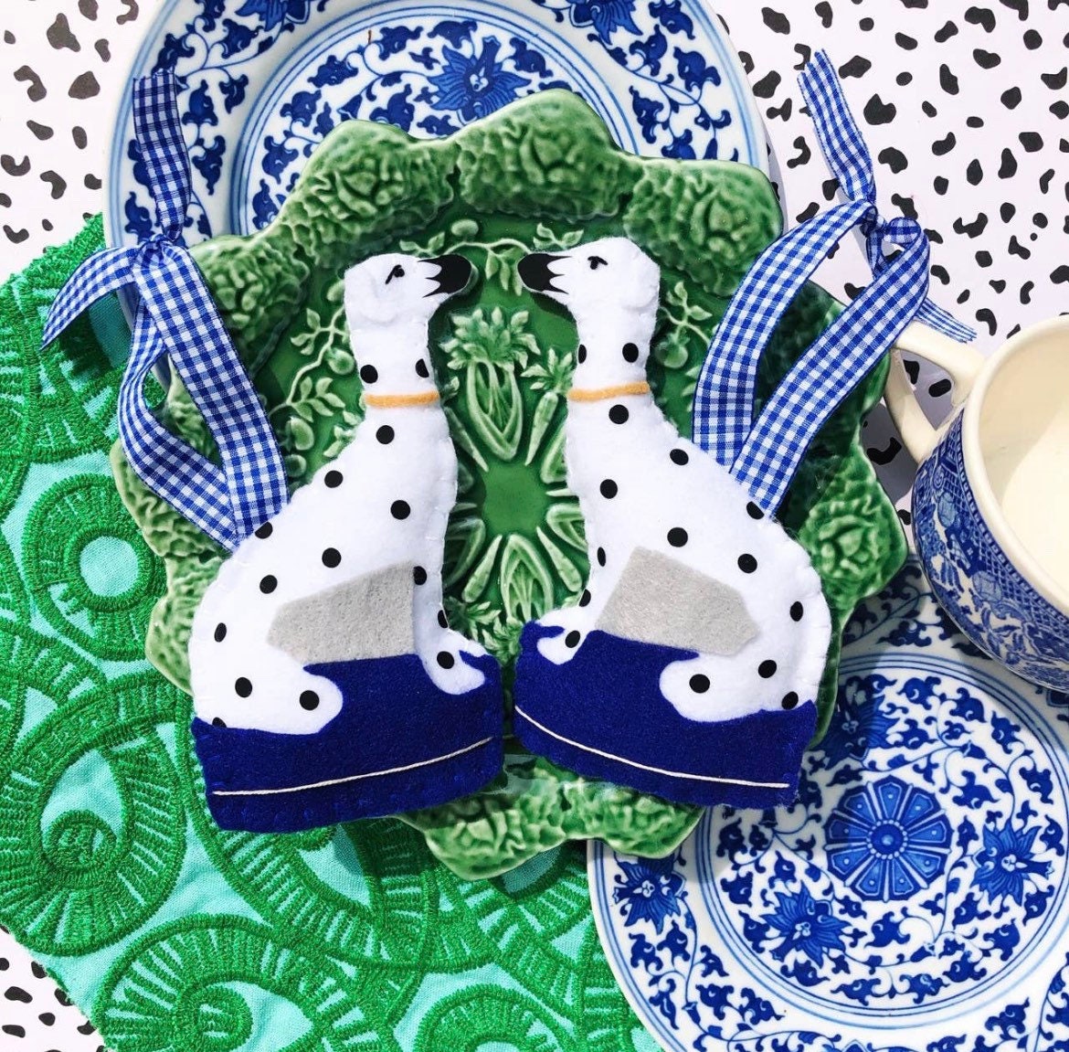 Staffordshire Dog Dalmatian Ornament single left facing