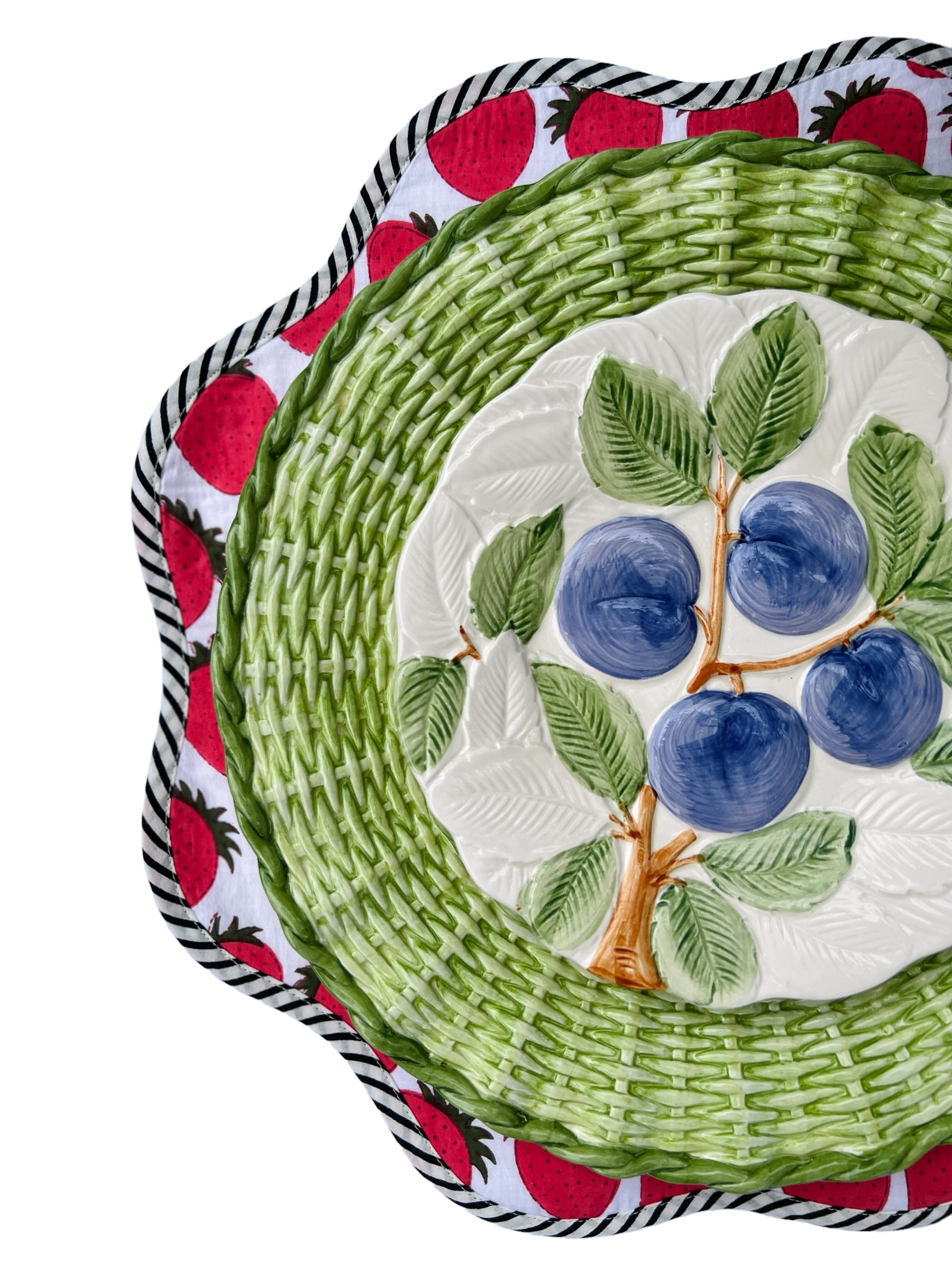 Fruit Du Jour plates set of 6