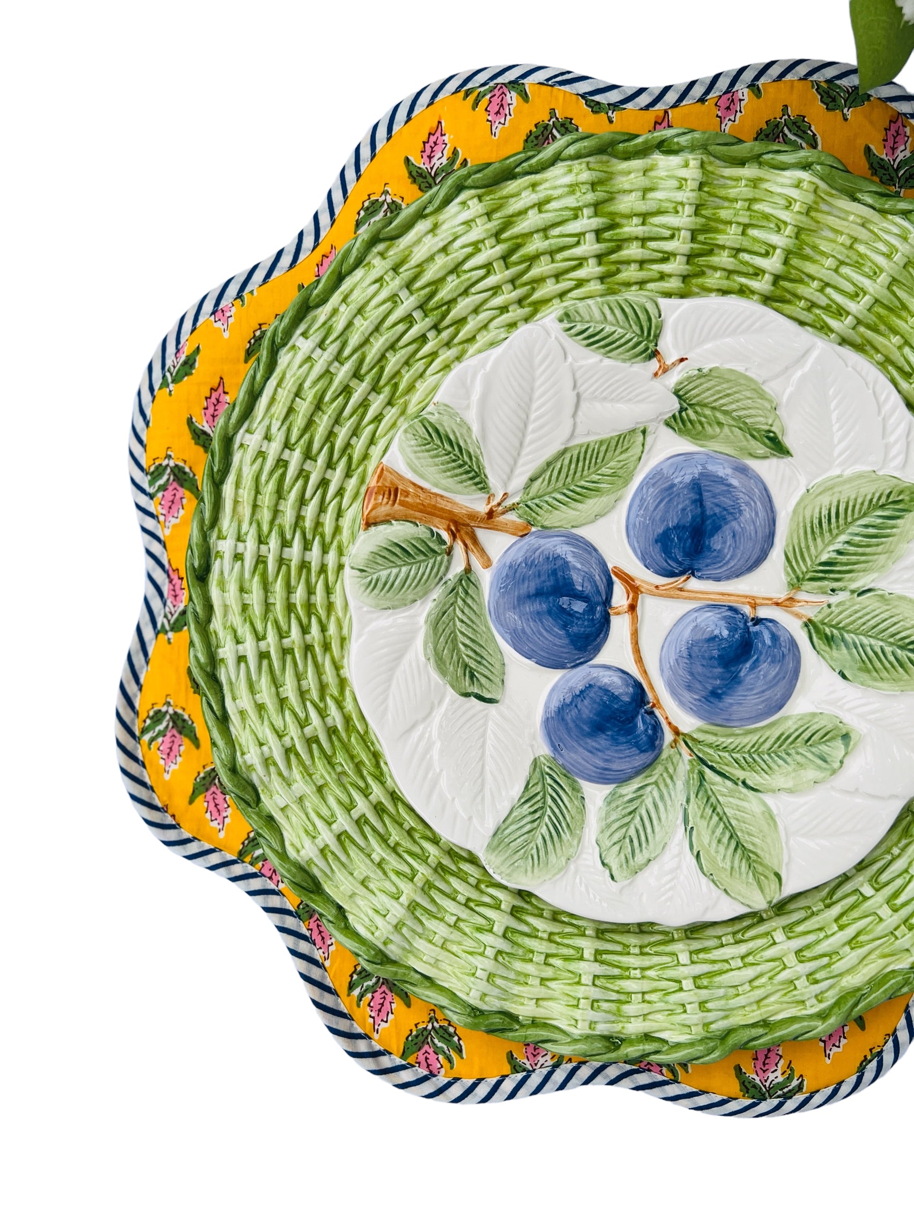 Fruit Du Jour plates set of 6