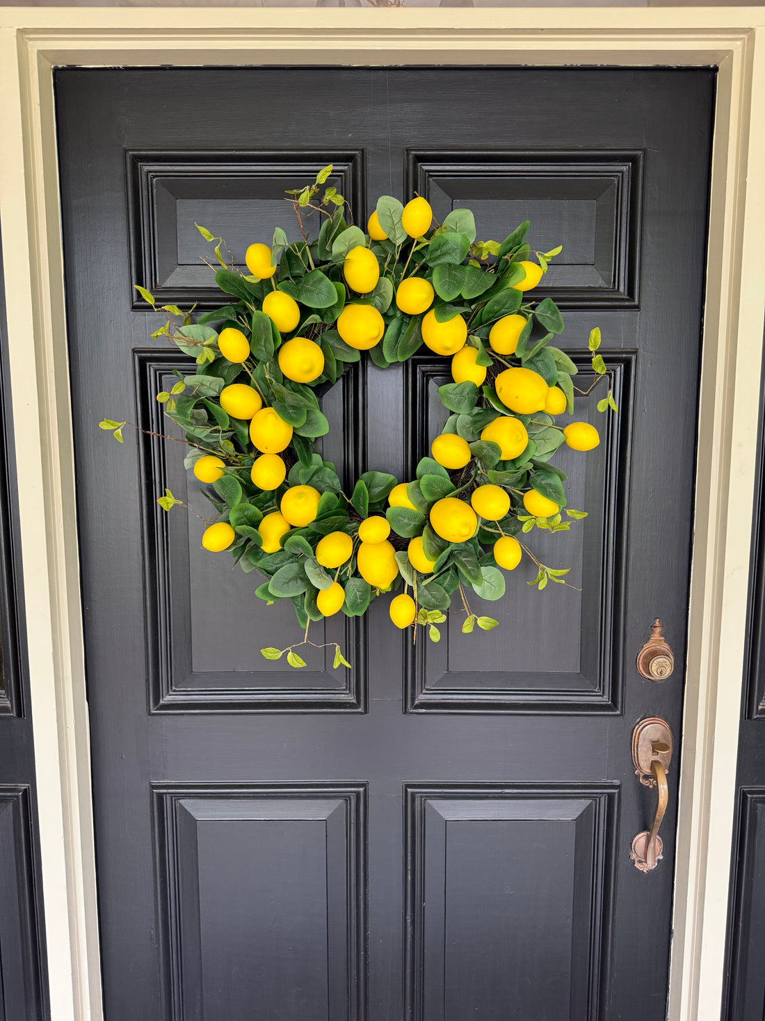 The loaded, lush, lemon wreath 28”