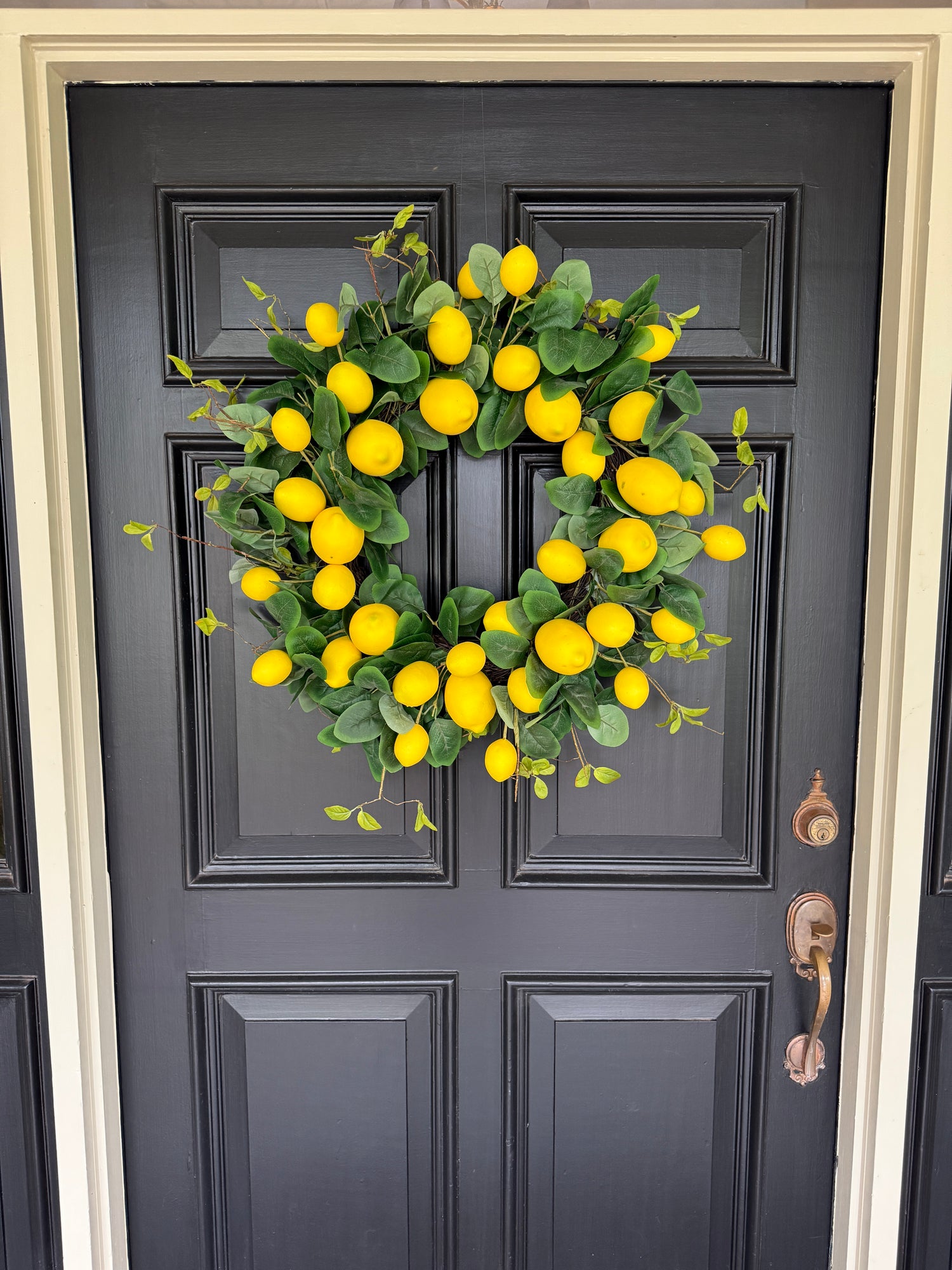The loaded, lush, lemon wreath 28”