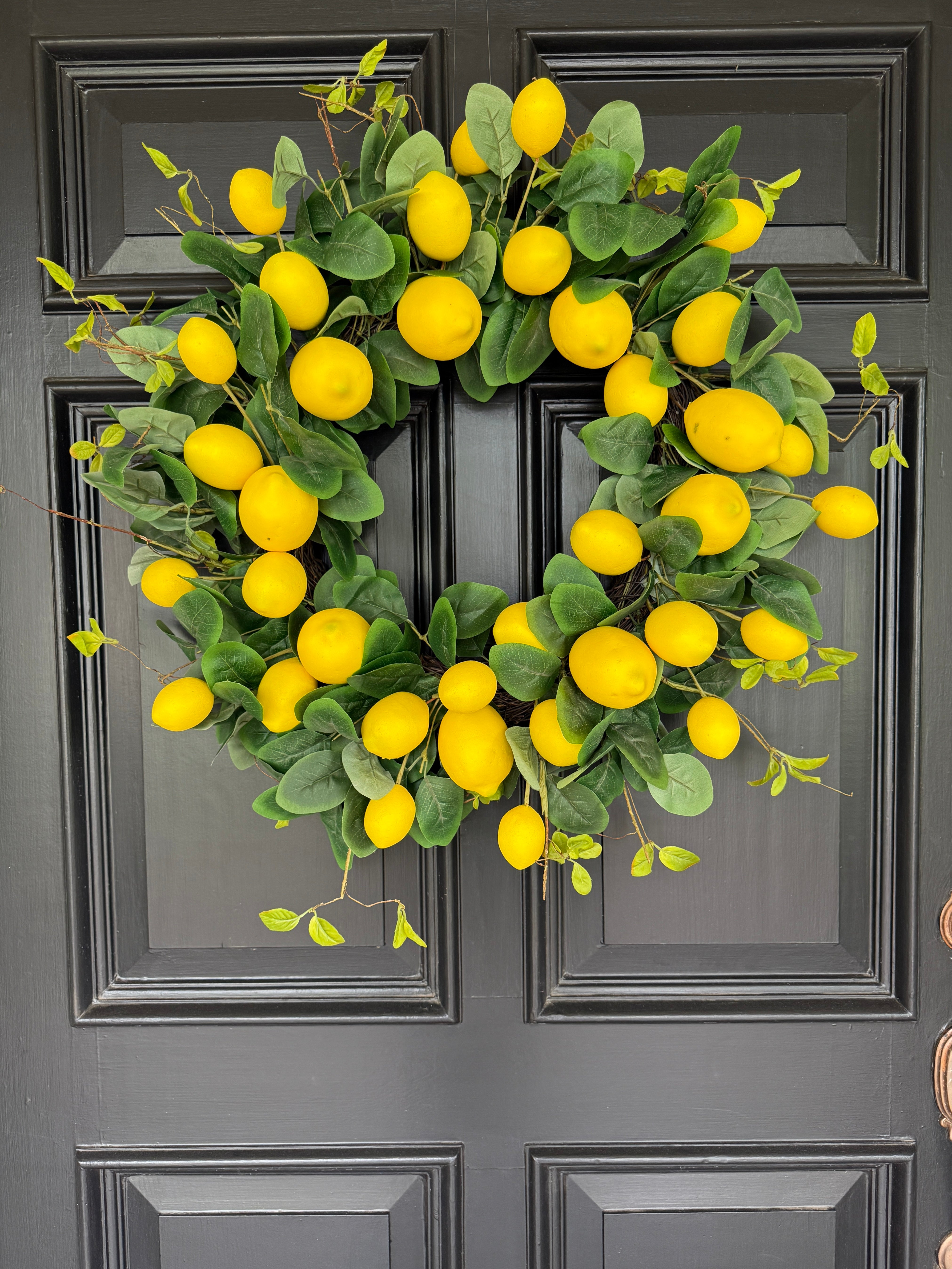 The loaded, lush, lemon wreath 28” – Grace Harris Collection