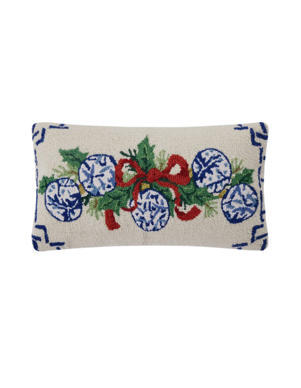 Chinoiserie ornaments Christmas pillow