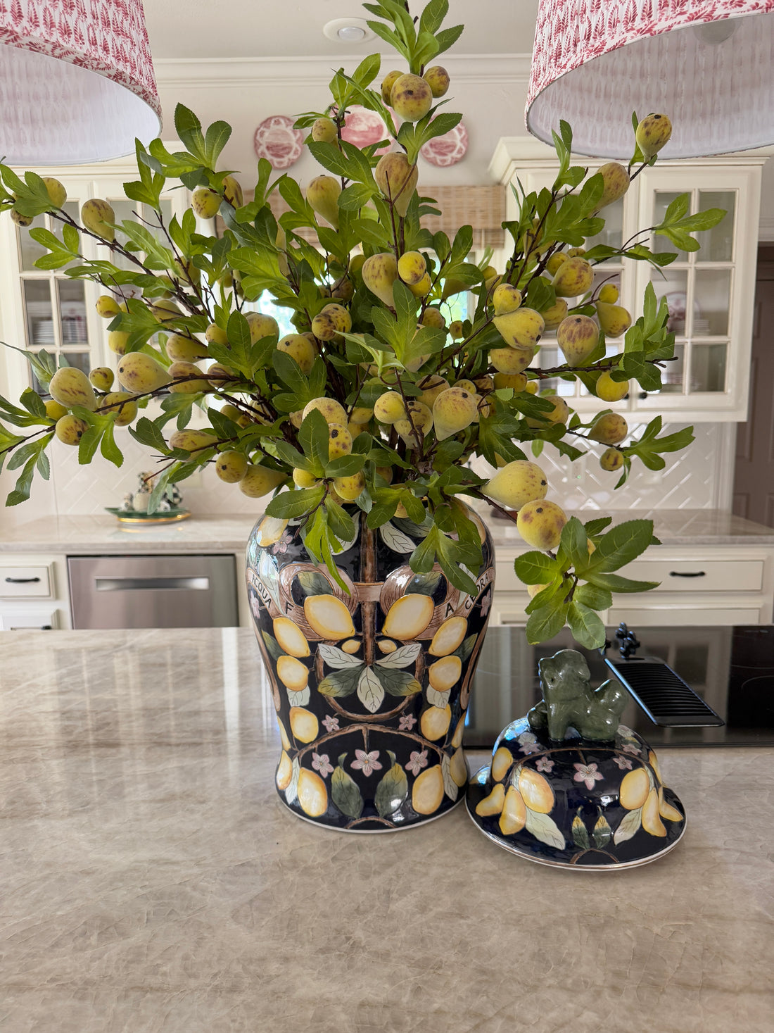 Faux botanical fig branch