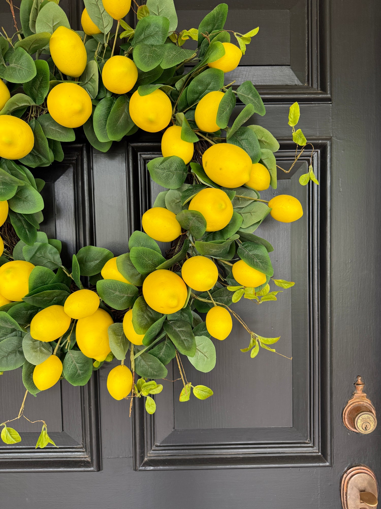 The loaded, lush, lemon wreath 28”
