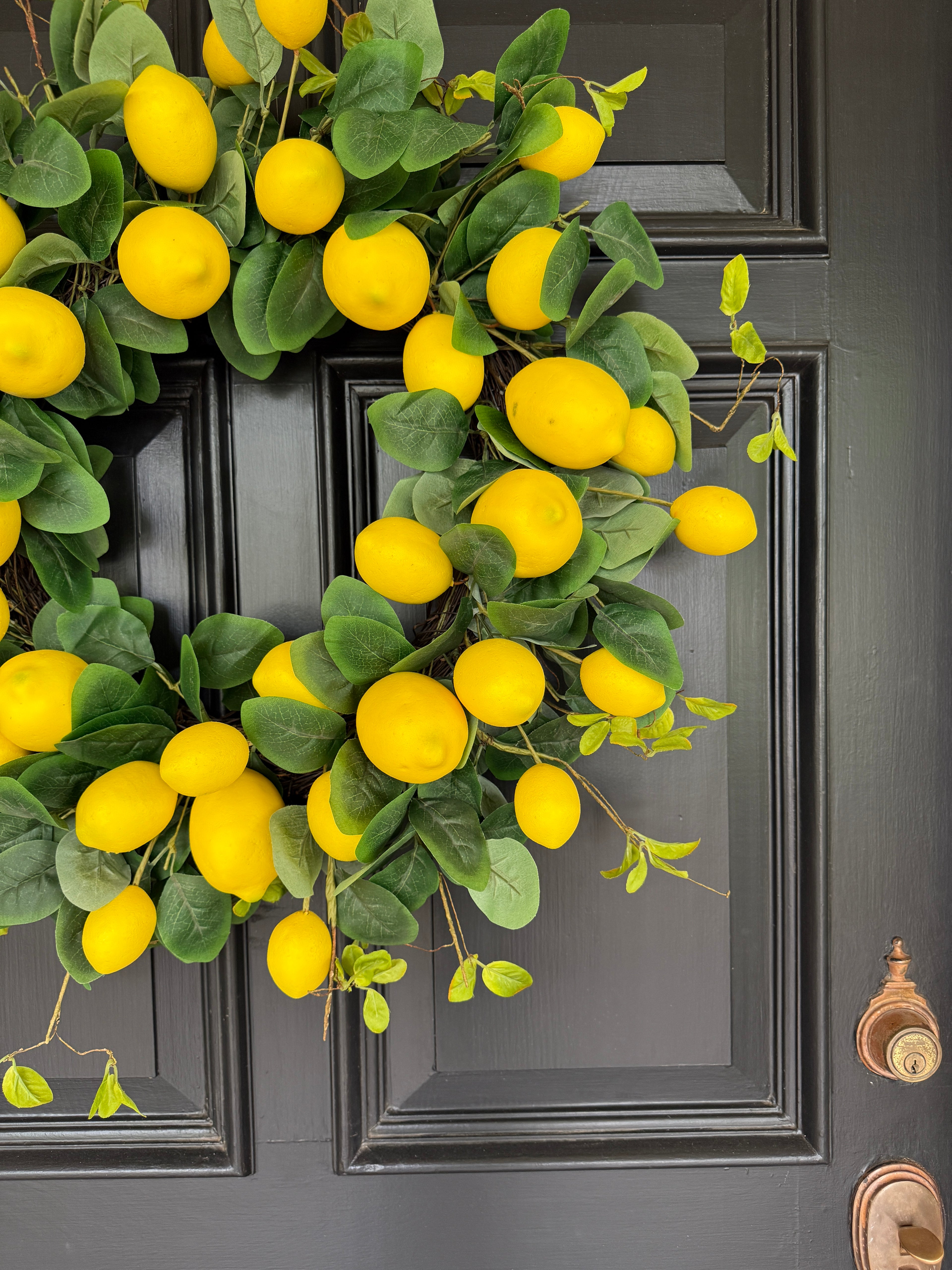 The loaded, lush, lemon wreath 28”