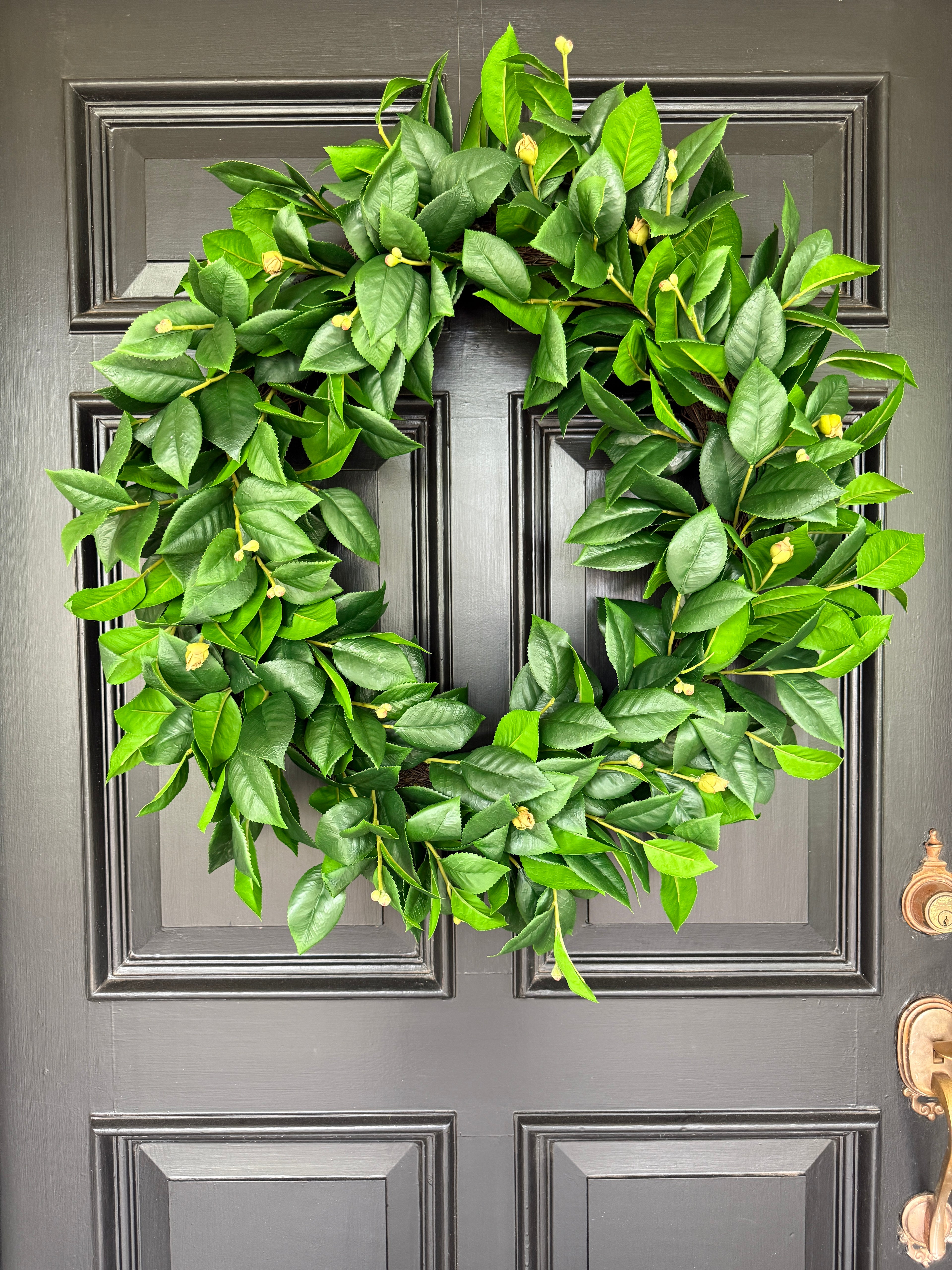 Oversized 32” Camellia wreath