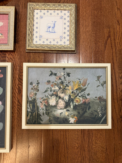 Floral still life framed wall art