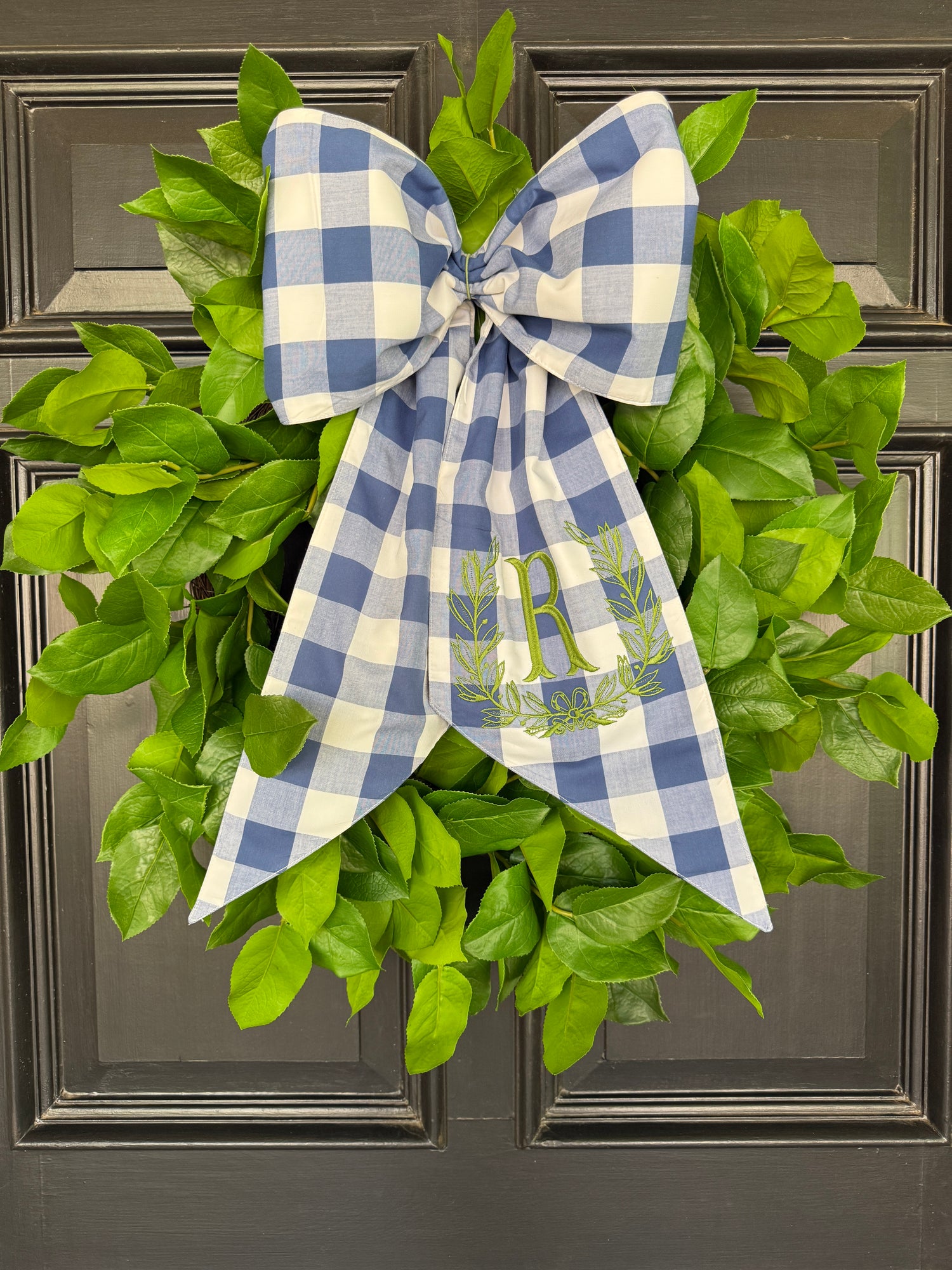 Lemon leaf wreath 28”