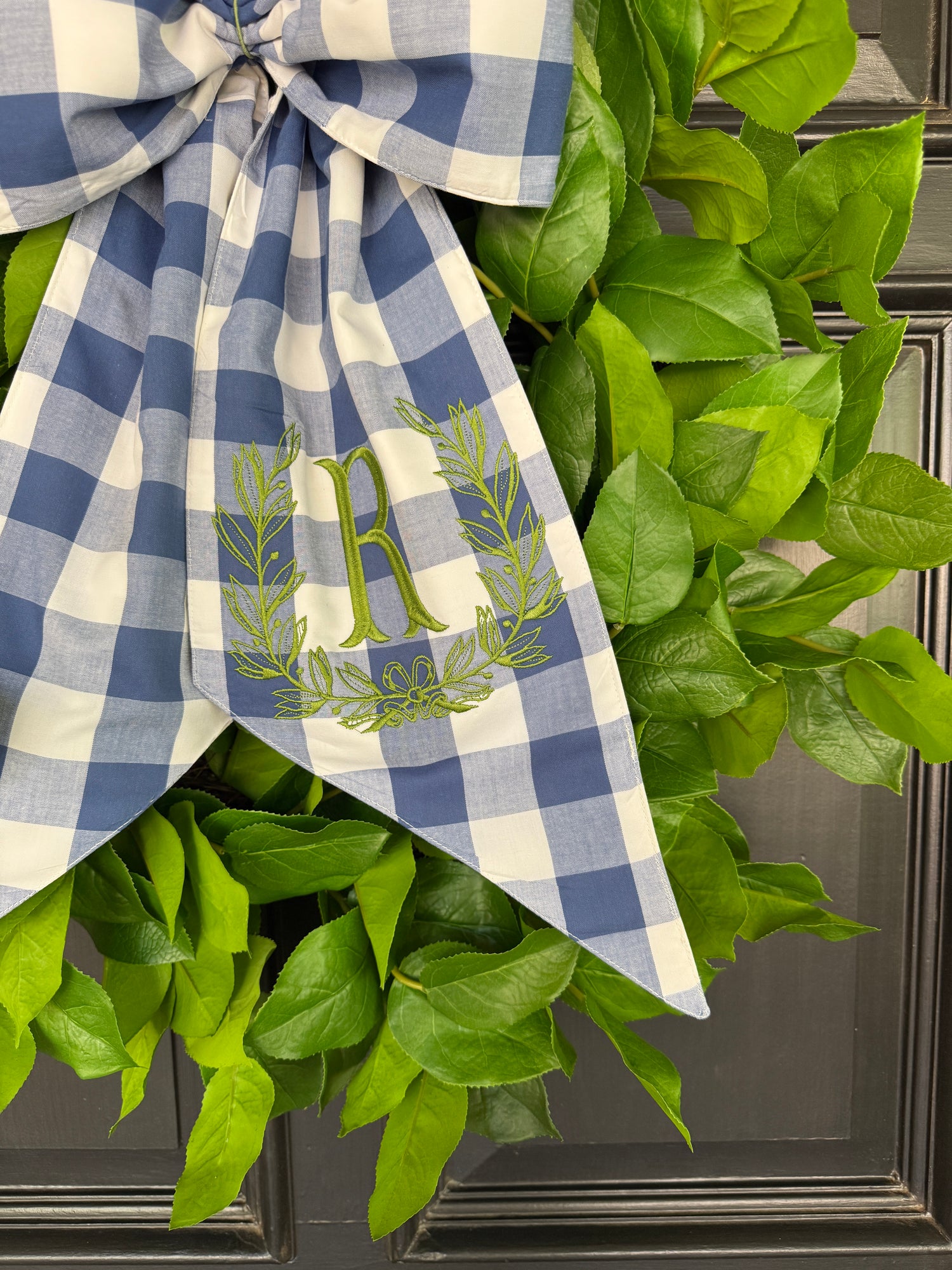 Lemon leaf wreath 28”