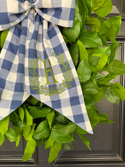 Lemon leaf wreath 28”