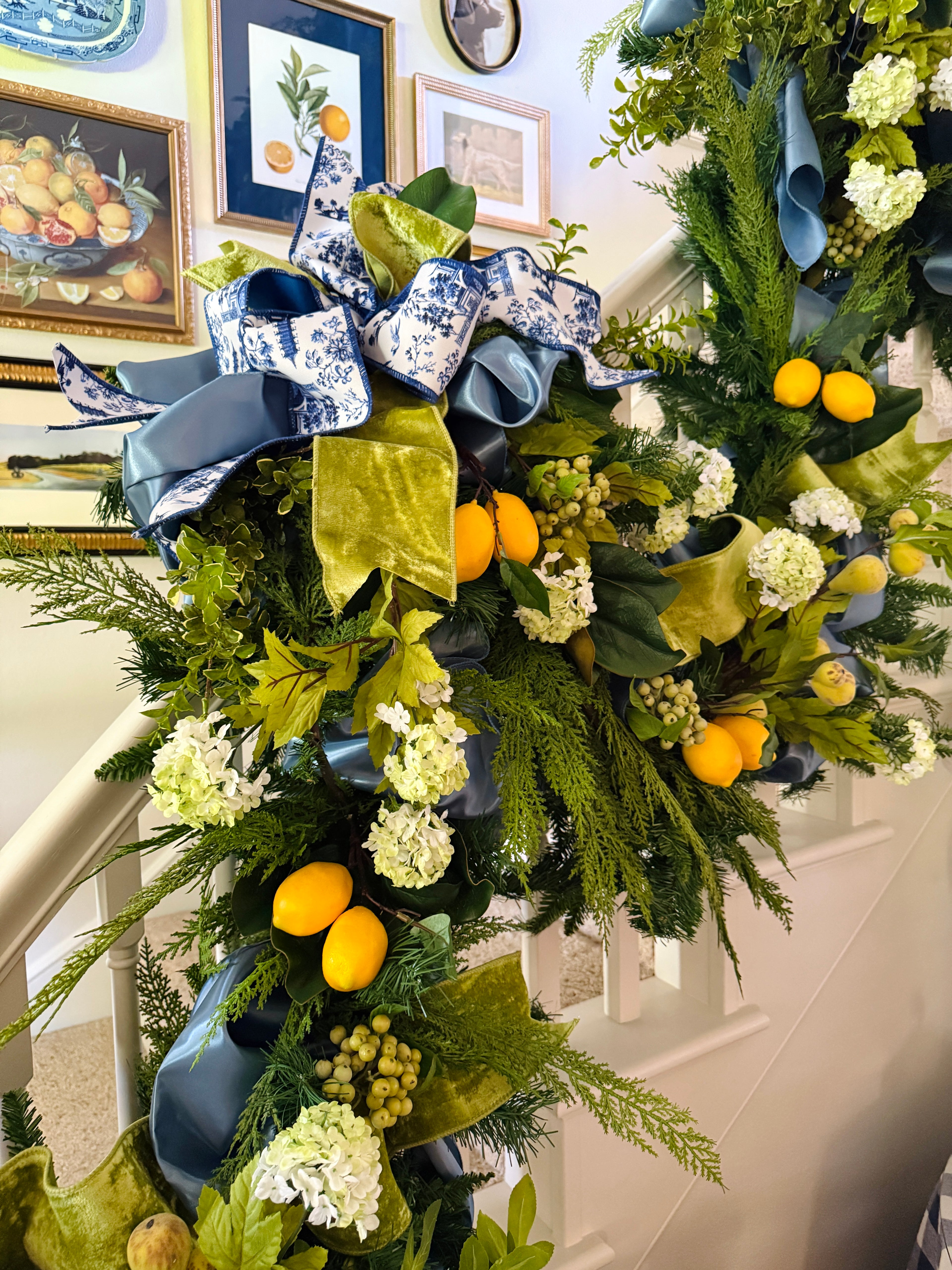 Apple green velvet wired ribbon