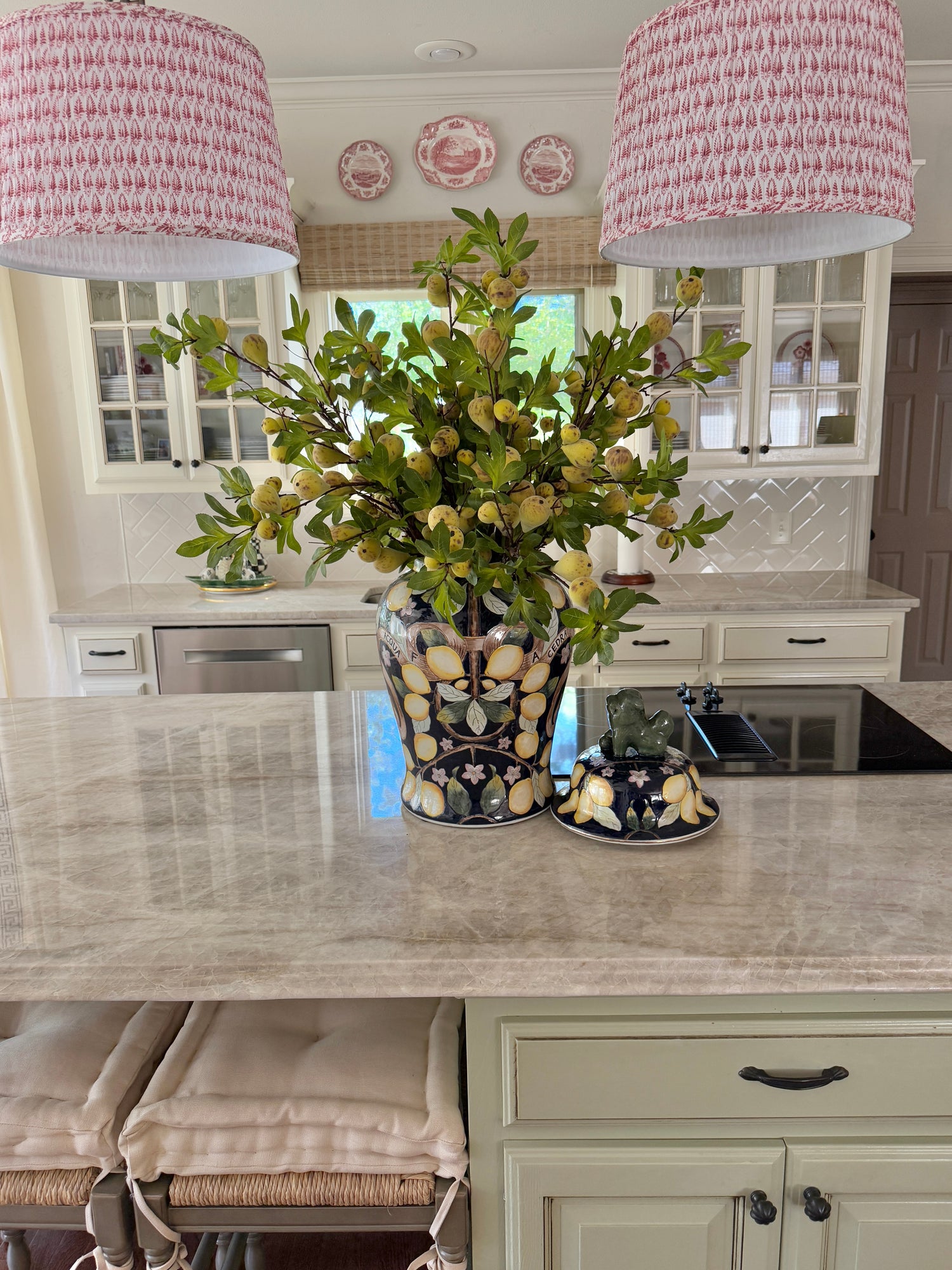 Faux botanical fig branch