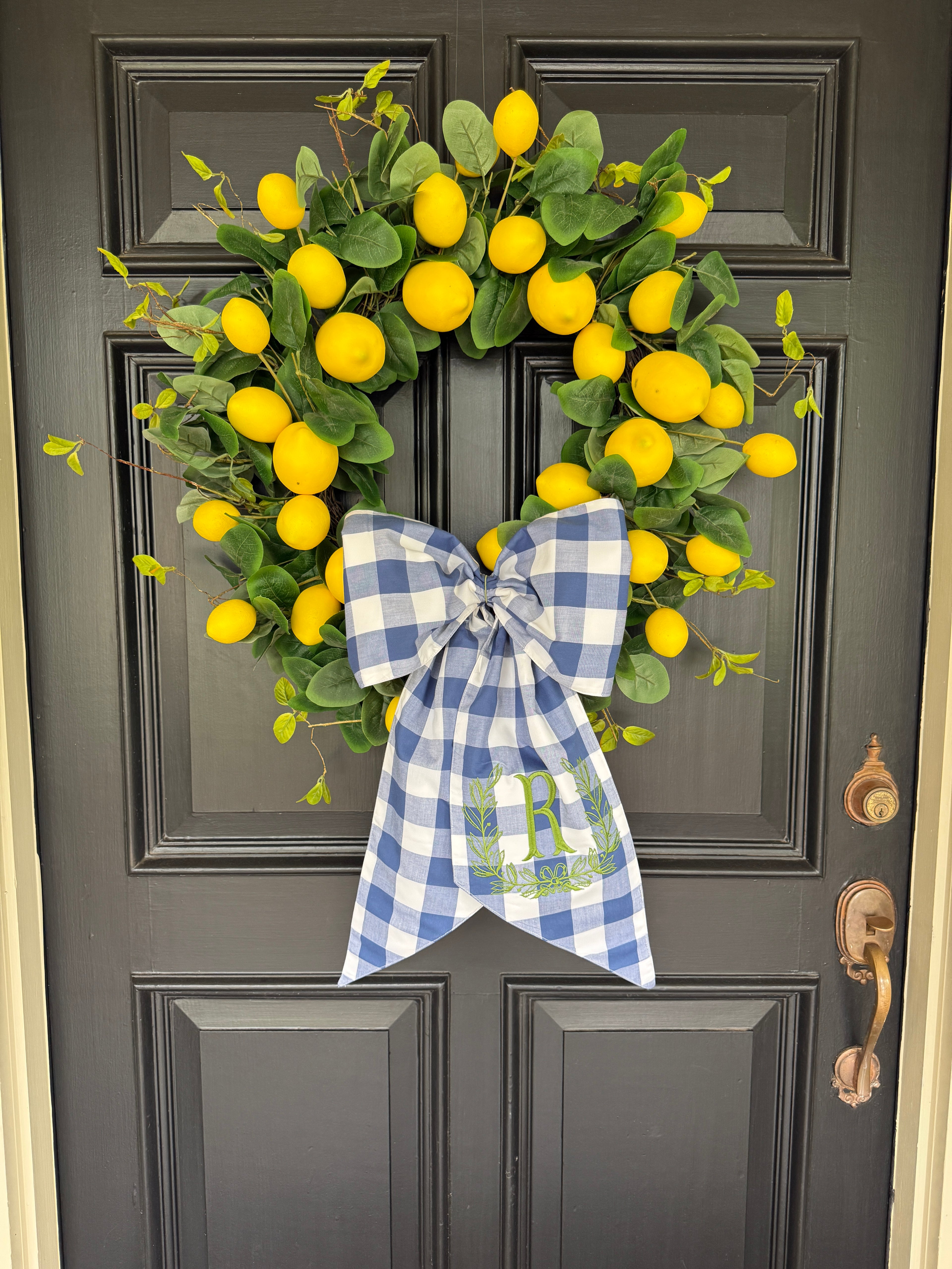 The loaded, lush, lemon wreath 28”