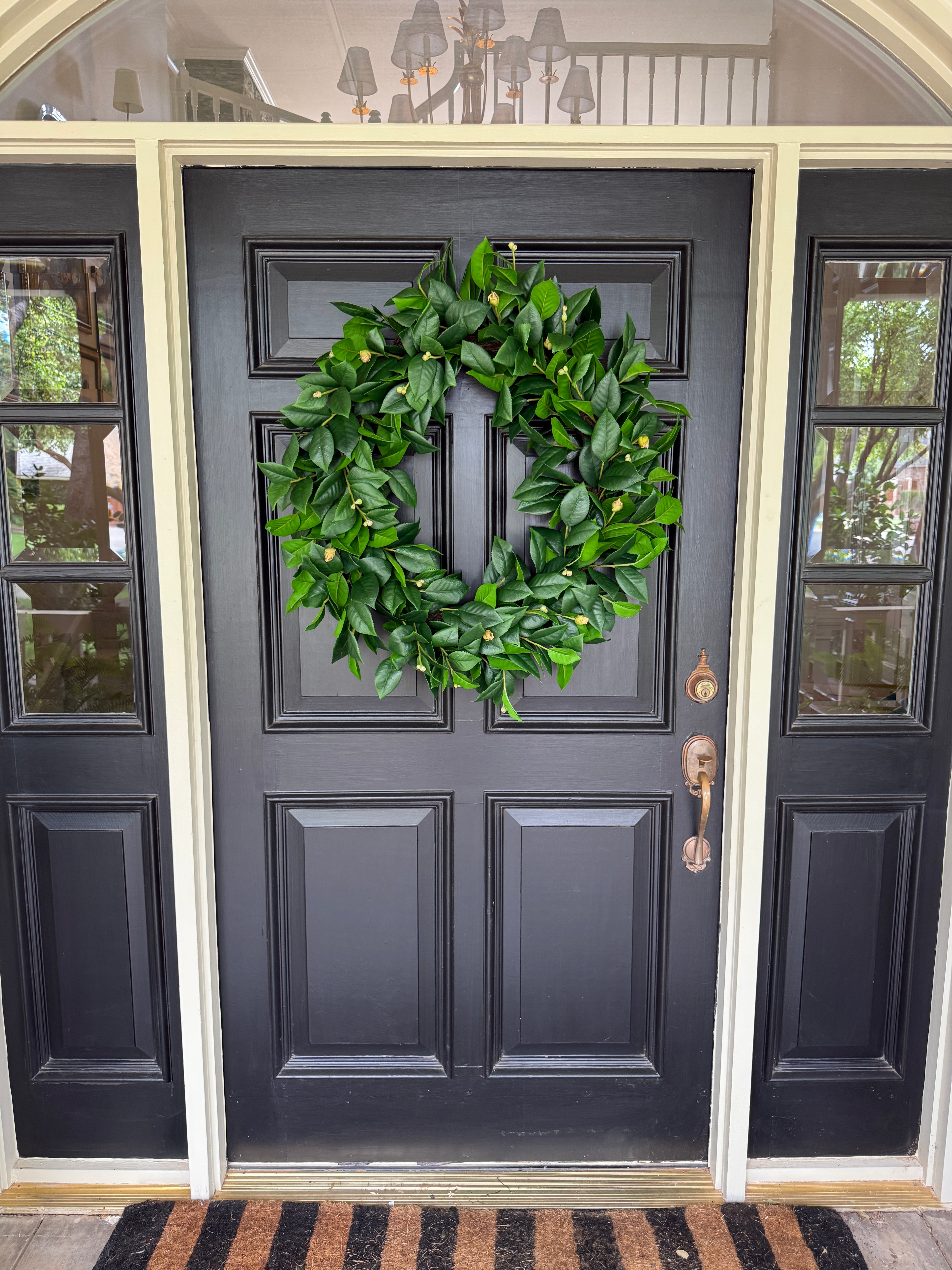Oversized 32” Camellia wreath
