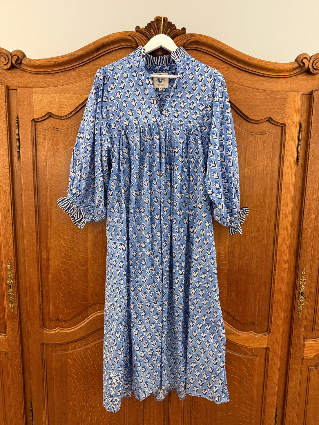 Lillie caftan maxi dress Cornflower blue