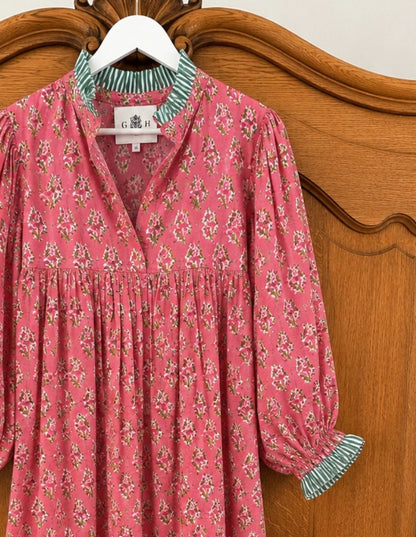Lillie caftan maxi dress coral
