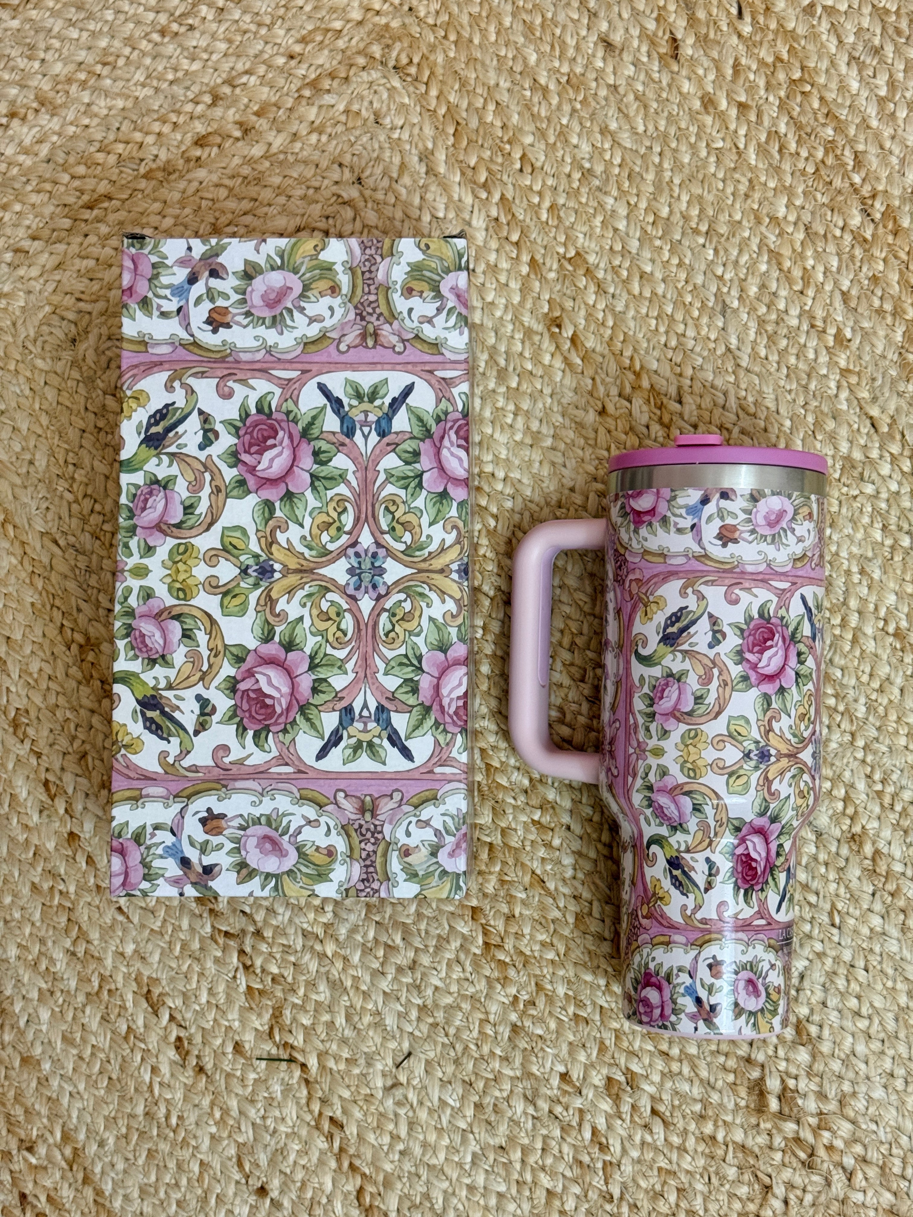 Rose Medallion insulated tumbler