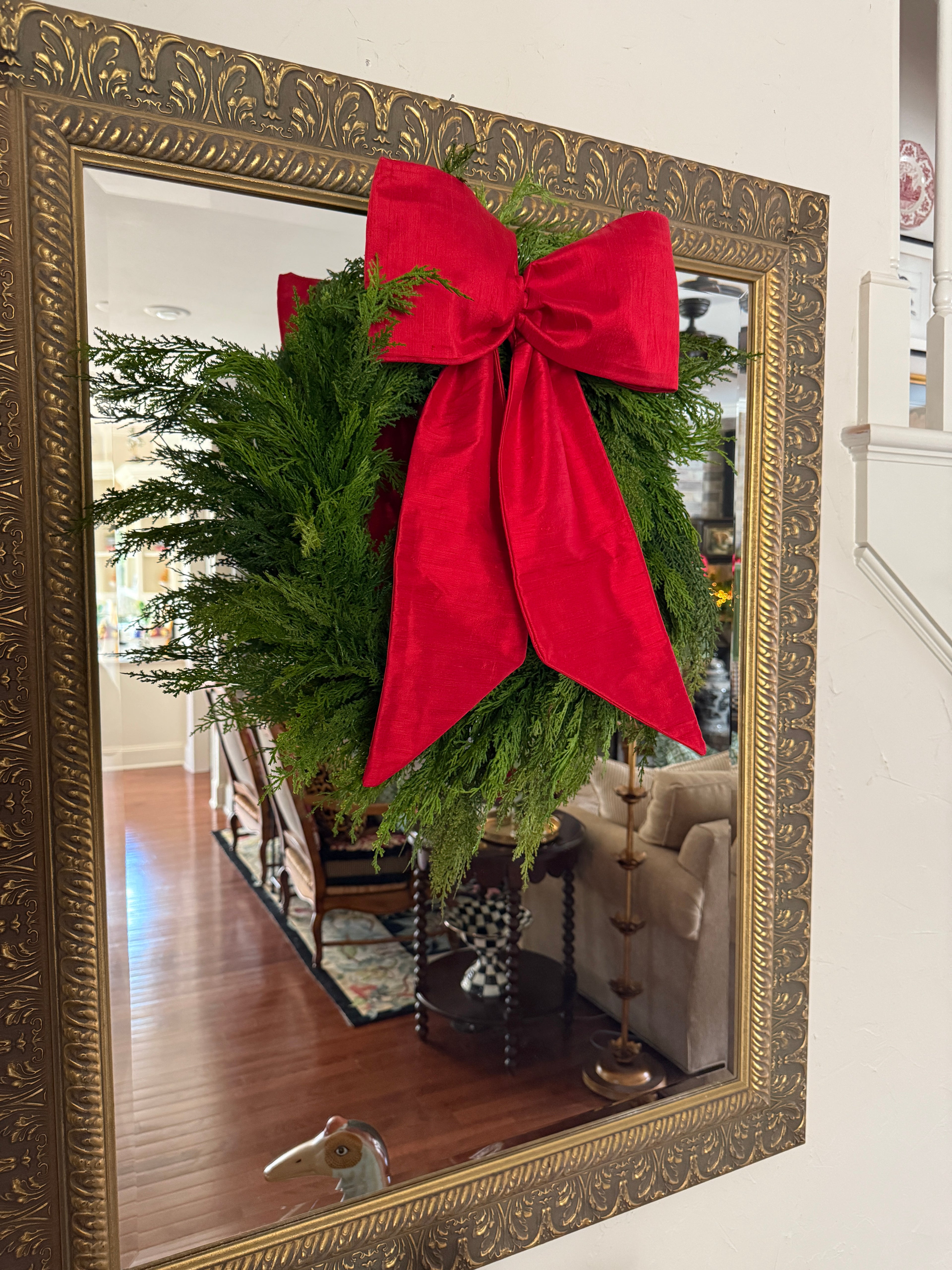 24” perfect faux cedar wreath