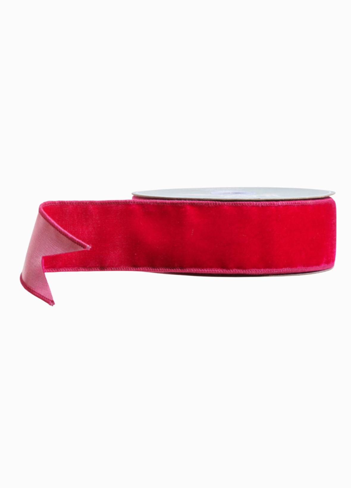 Fuchsia velvet wired ribbon