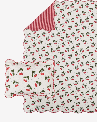 Red floral bedding collection
