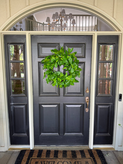 Lemon leaf wreath 28”