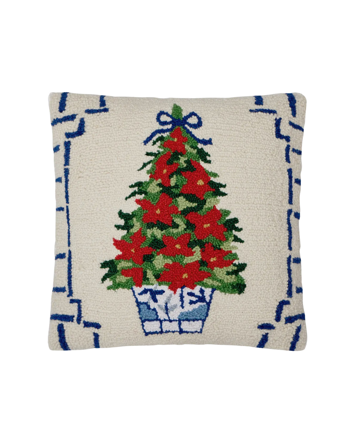 Chinoiserie Christmas tree pillow
